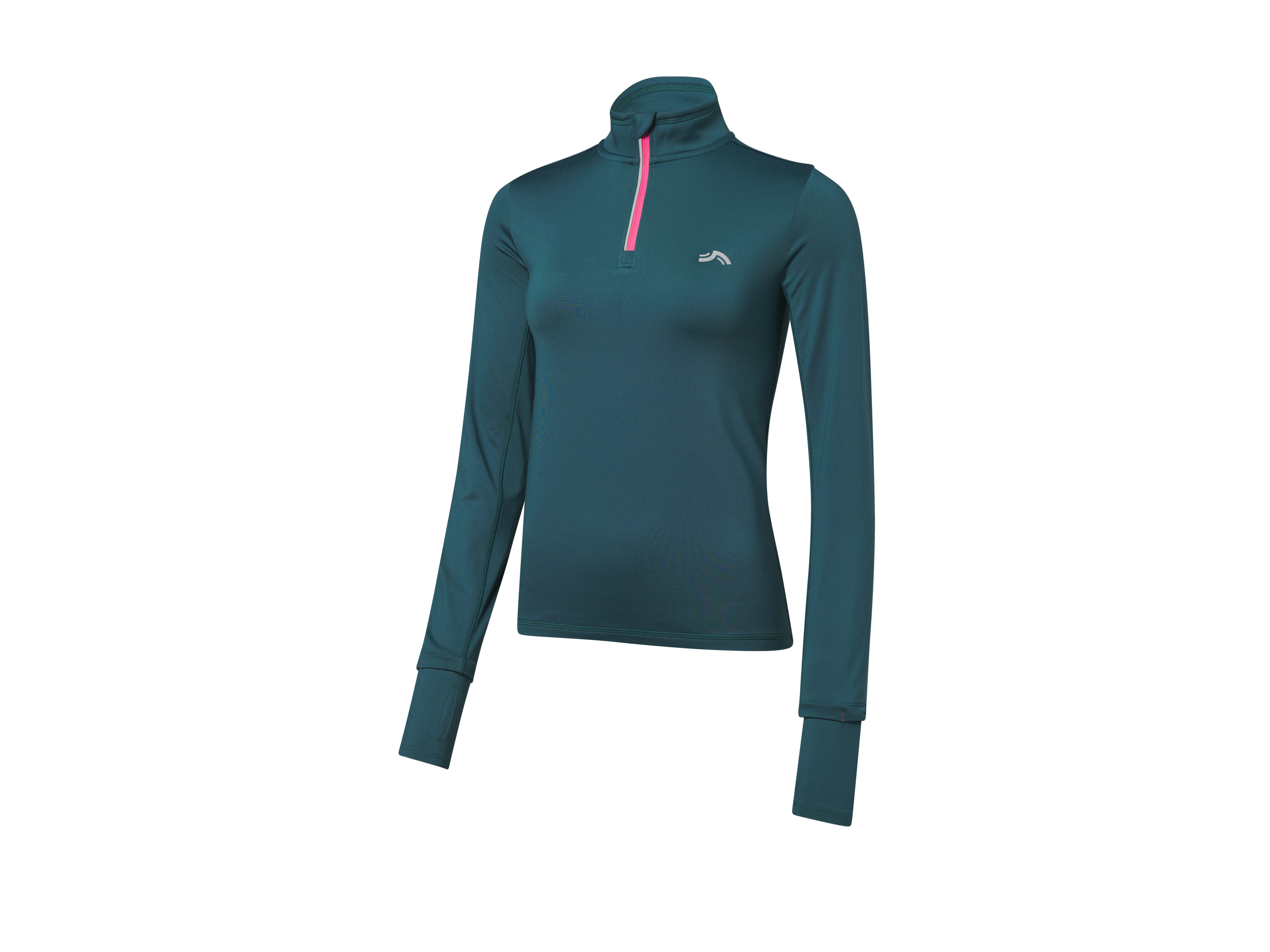 CRIVIT Dames sportshirt met smartwatchopening (M, Groen)