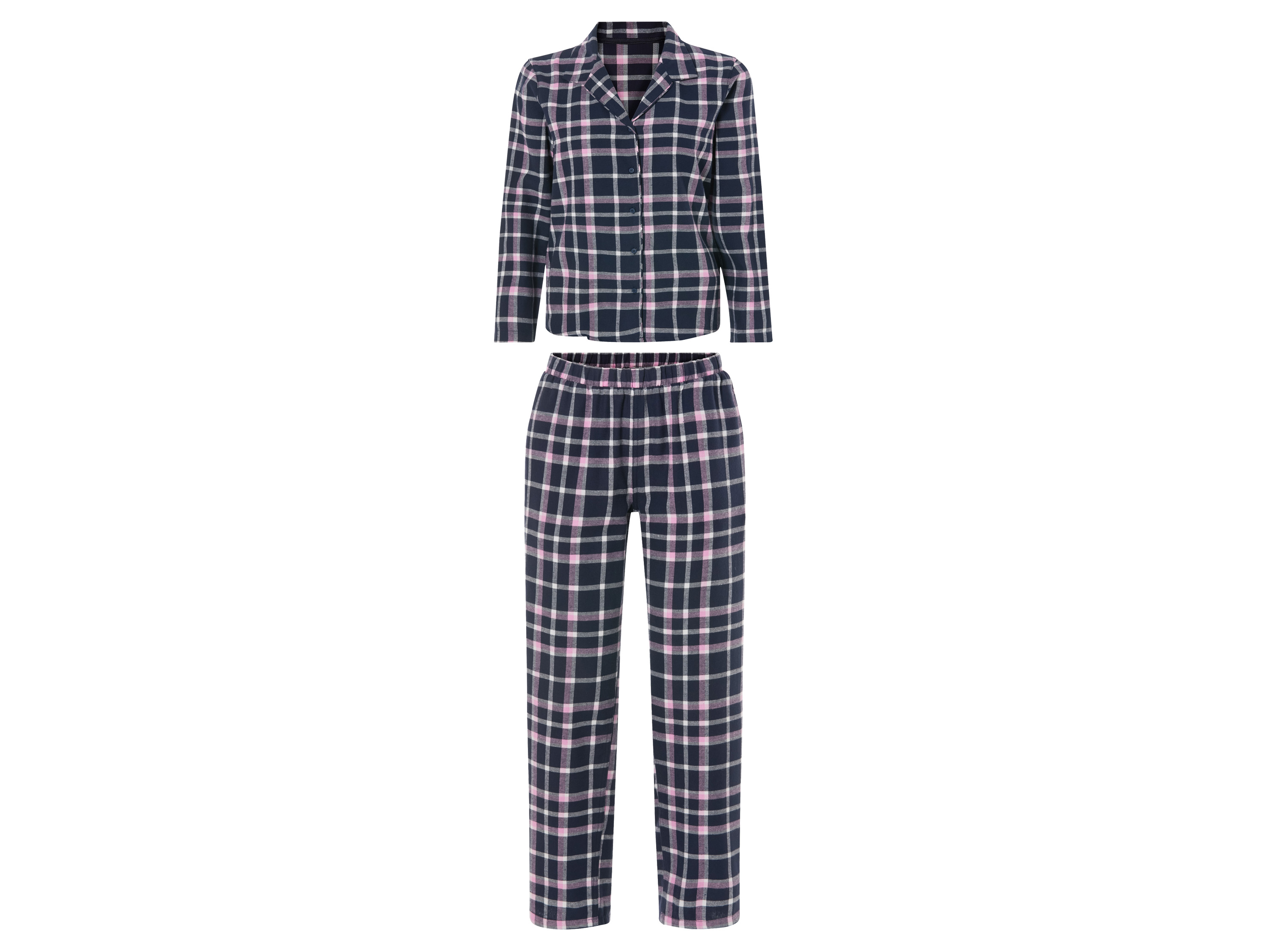 esmara Flanellen dames pyjama (S (36-38), Roze)