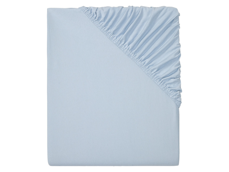 LIVARNO home Jersey hoeslaken 180-200 x 200 cm (Lichtblauw)