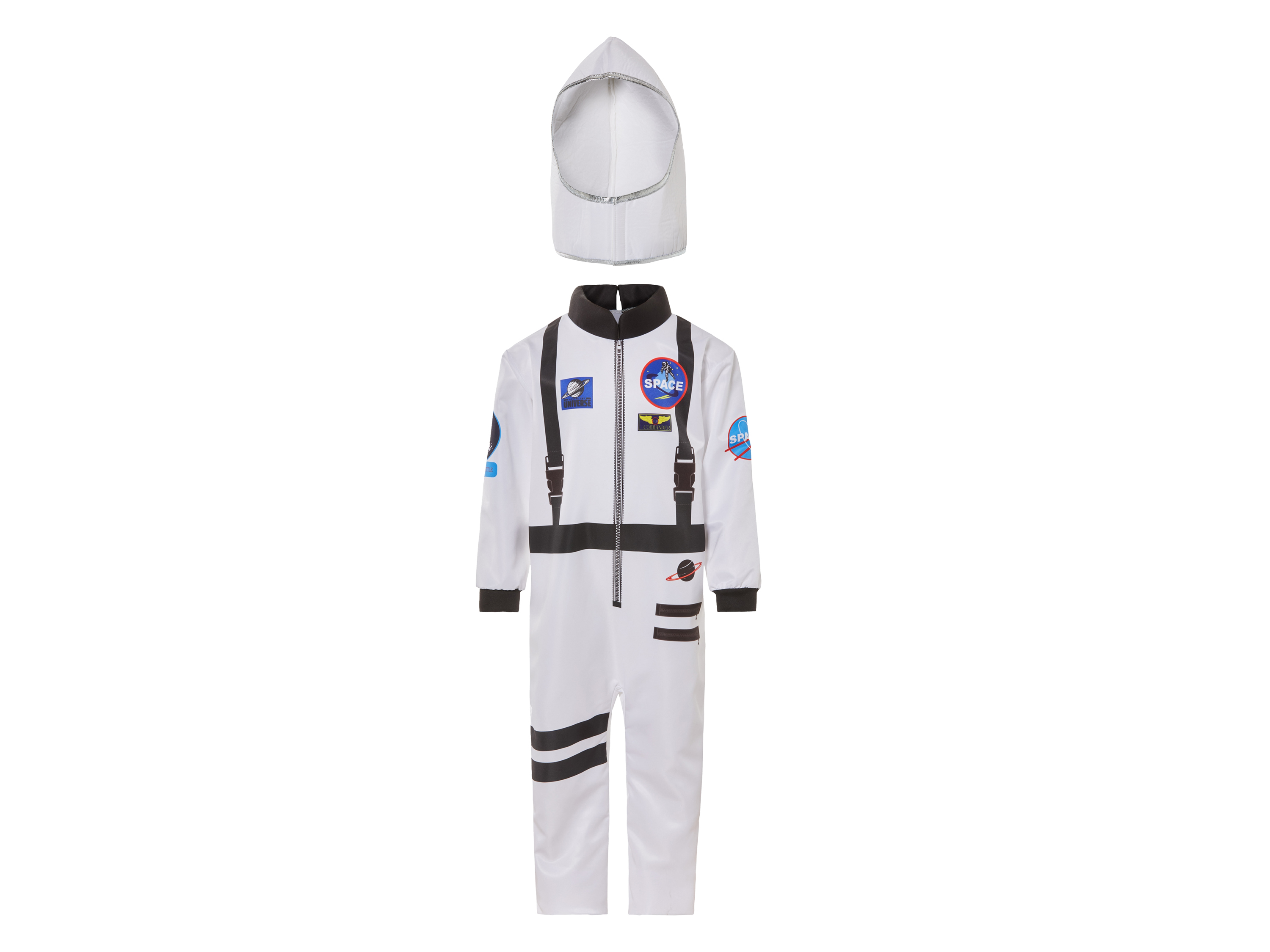 Kinderkostuum voor carnaval (Astronaut, 110/116 (4-6 Jaar))