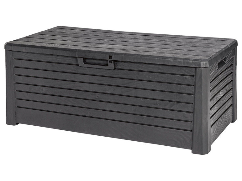 Tuinbox - opbergbox 270L - weer en UV bestendig - inclusief draaggrepen aan zijkant - met twee wielen - tuinbox kunststof -