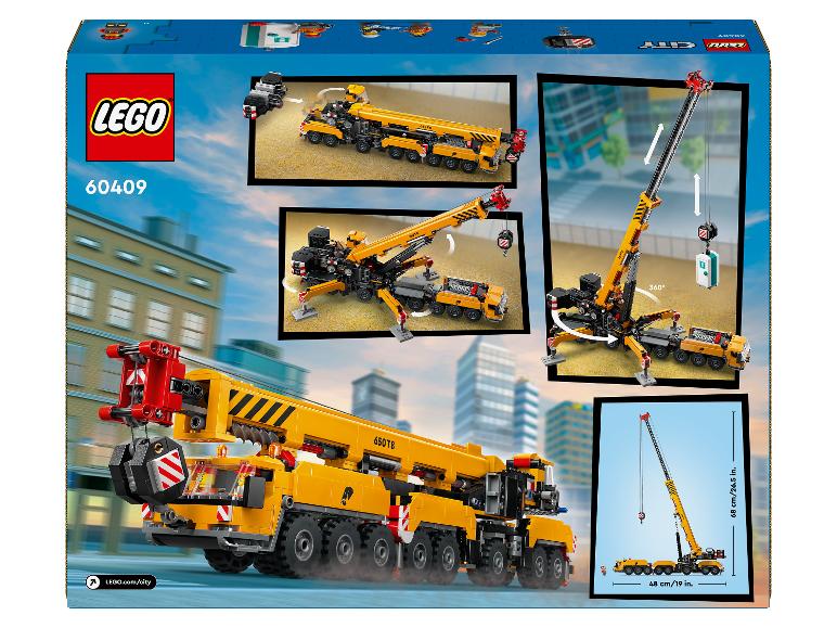 Ga naar volledige schermweergave: LEGO® City Gele mobiele bouwkraan 60409 - afbeelding 7