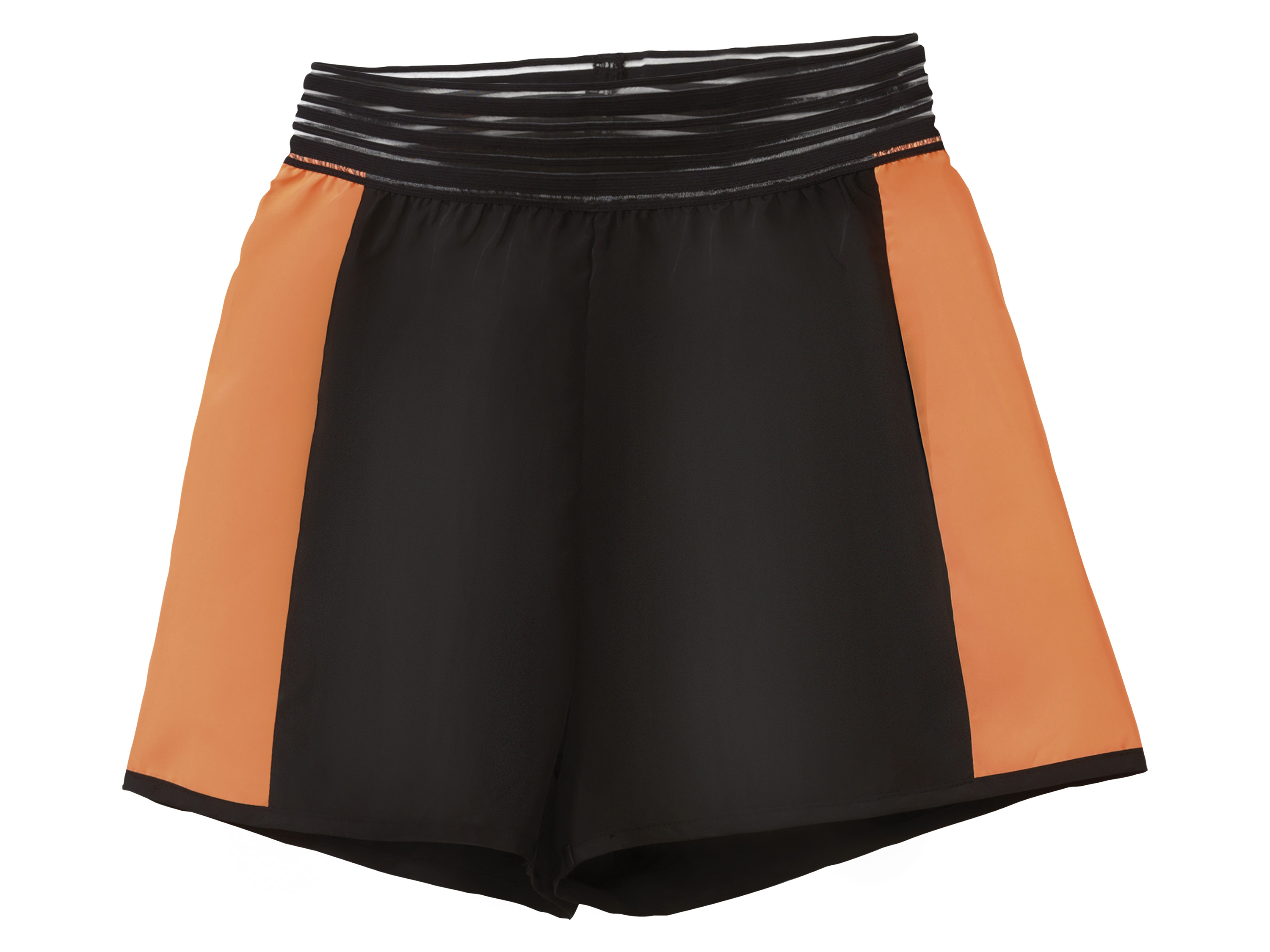 CRIVIT Dames short (XS (32/34), Zwart/oranje)