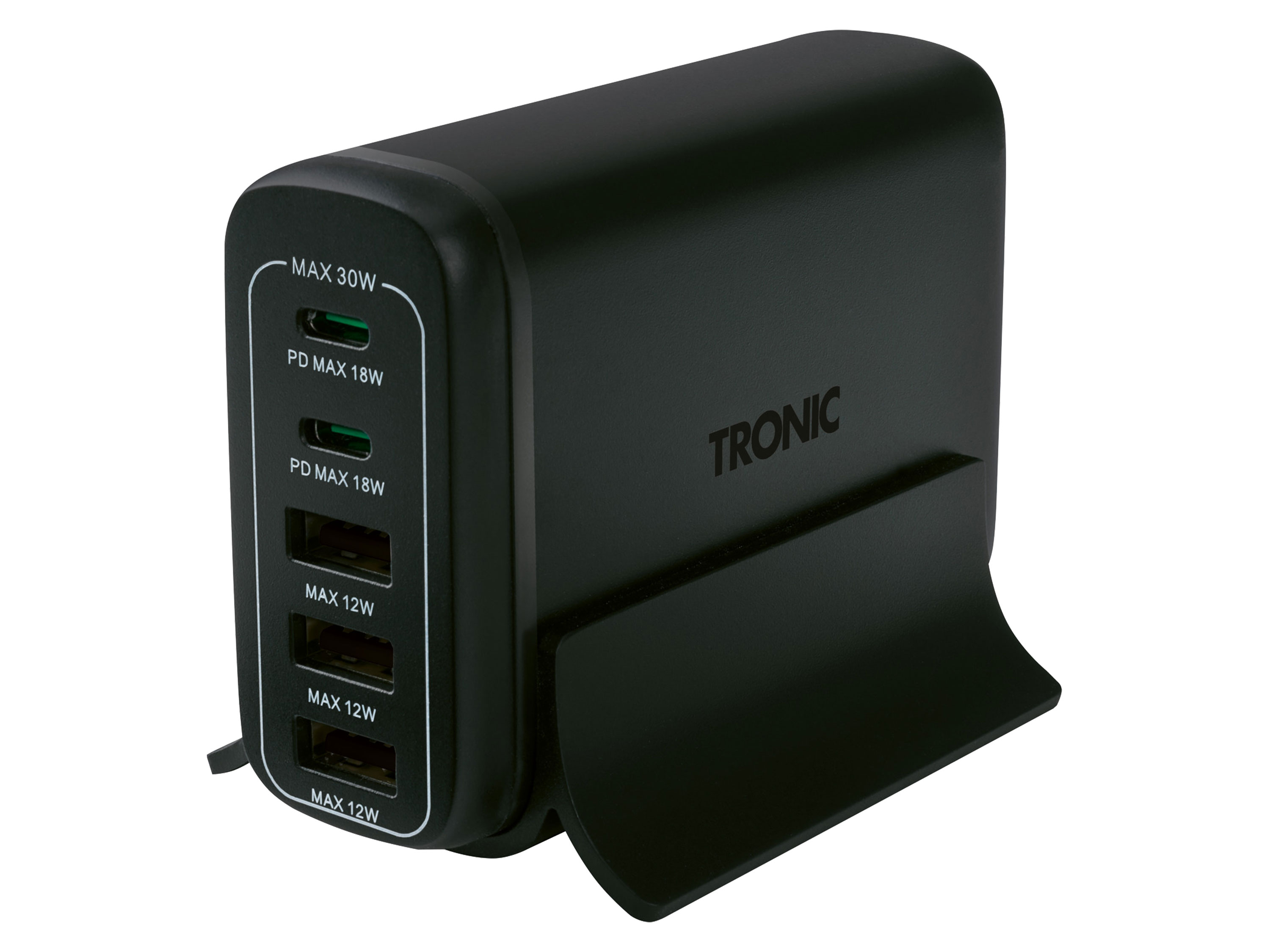 TRONIC USB-laadstation (Zwart)