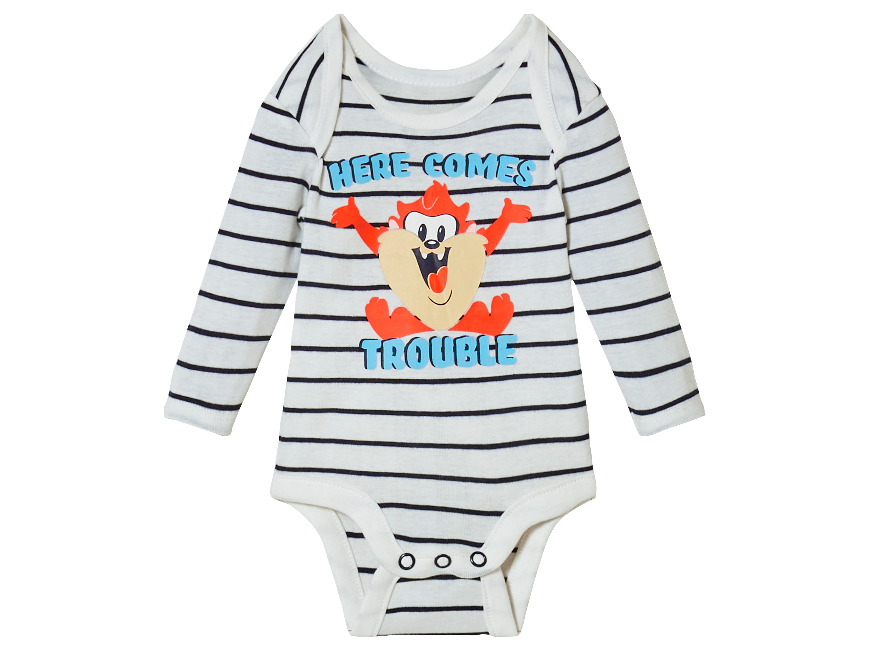 Babyromper (86/92, Wit/gestreept)