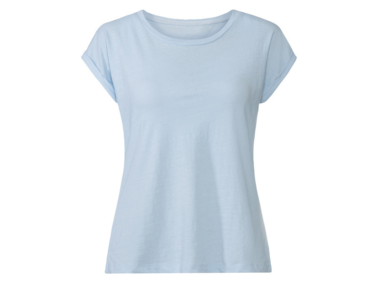 esmara Dames linnen shirt (M (40/42), Blauw)