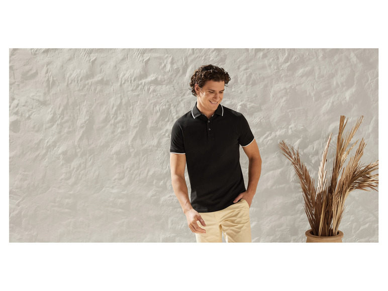 Ga naar volledige schermweergave: LIVERGY® Heren polo - afbeelding 6