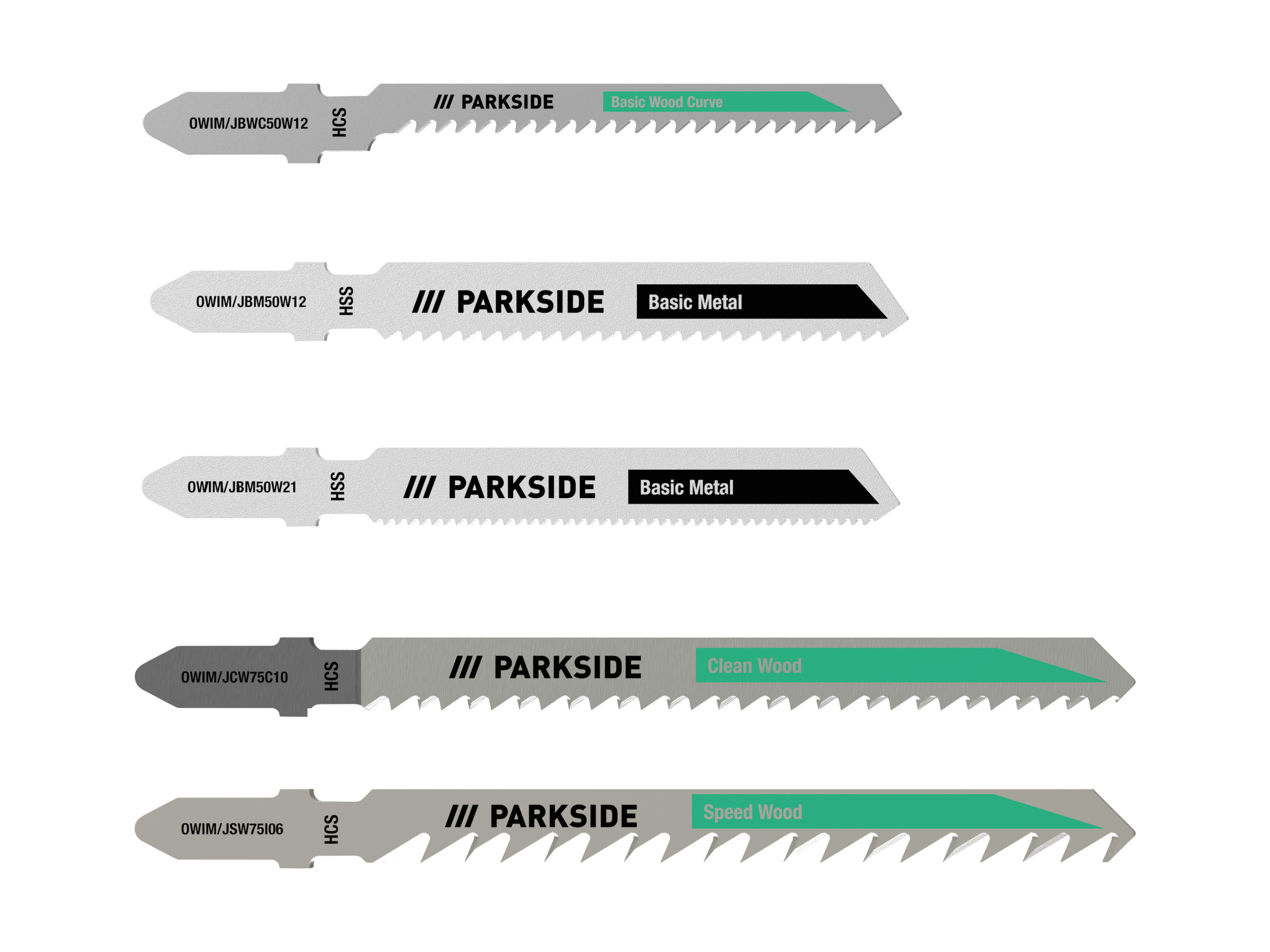 PARKSIDE Decoupeerzaagbladen 5 stuks (Universeel)