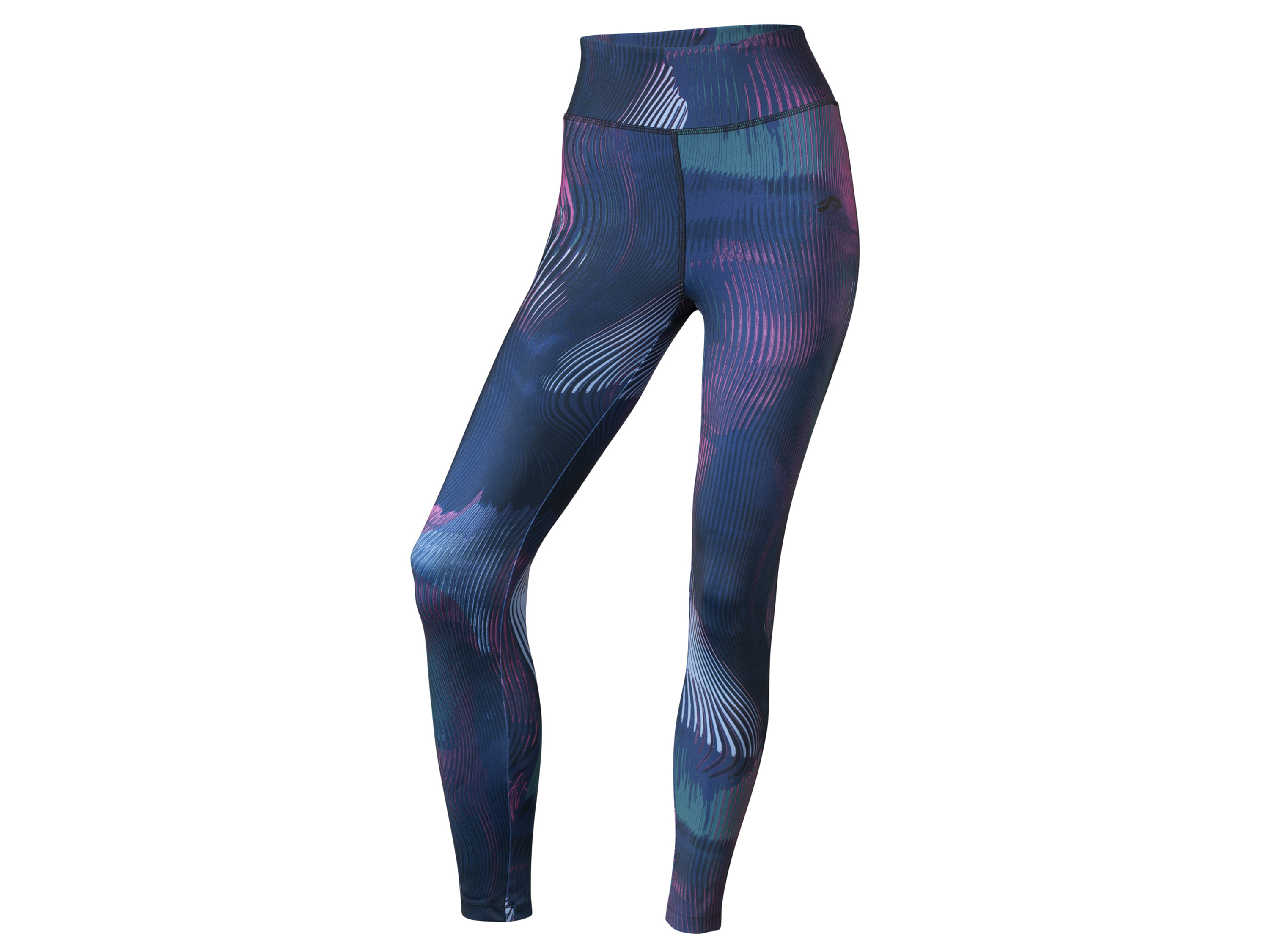 CRIVIT Dames sportlegging (S (36-38), Patroon zwart/roze)