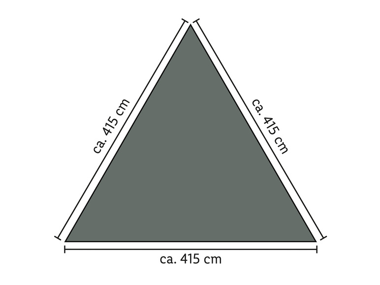 LIVARNO home Luifel (Antraciet driehoek)