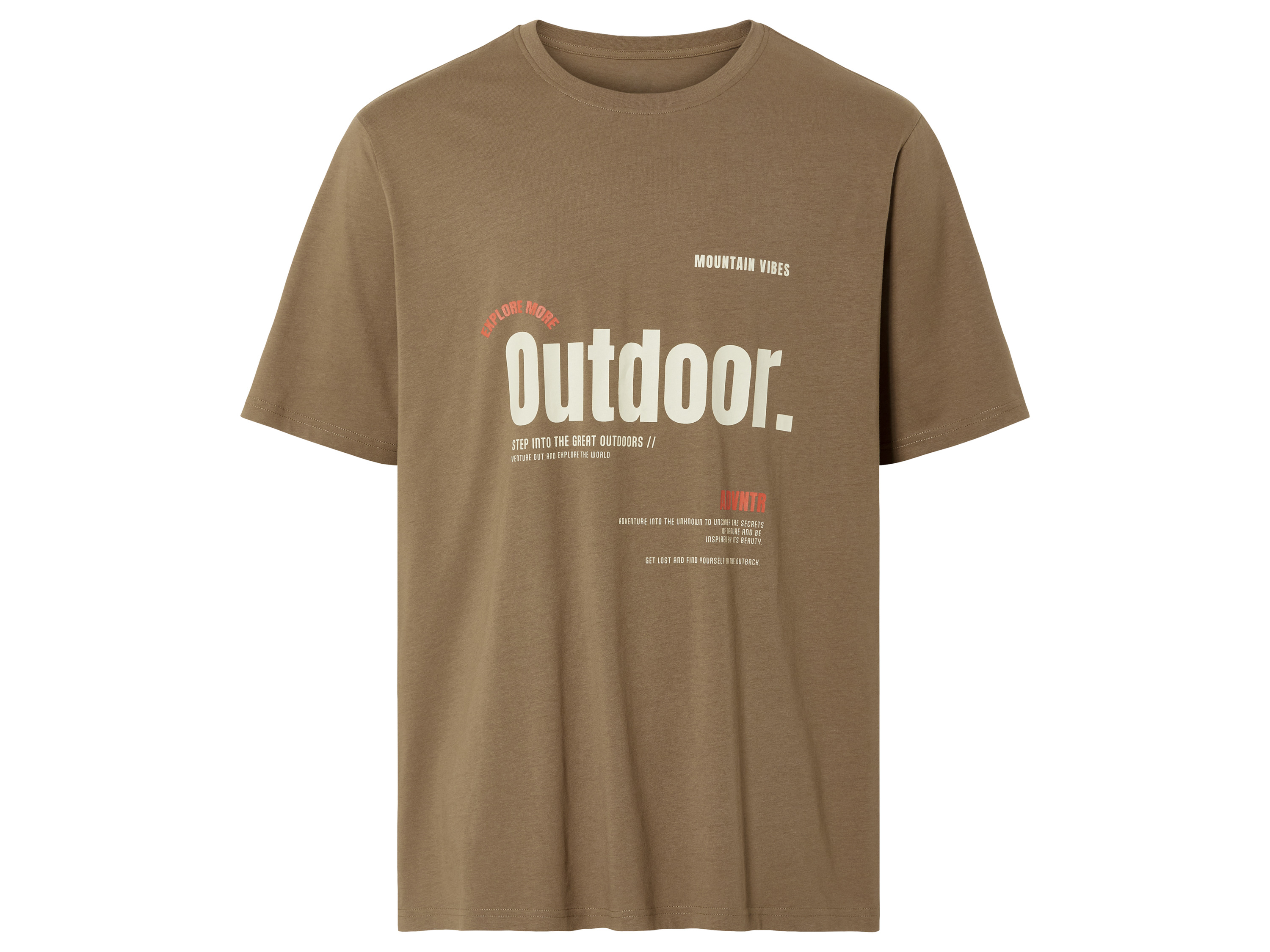 LIVERGY Heren T-shirt (XXL (60/62), Beige)