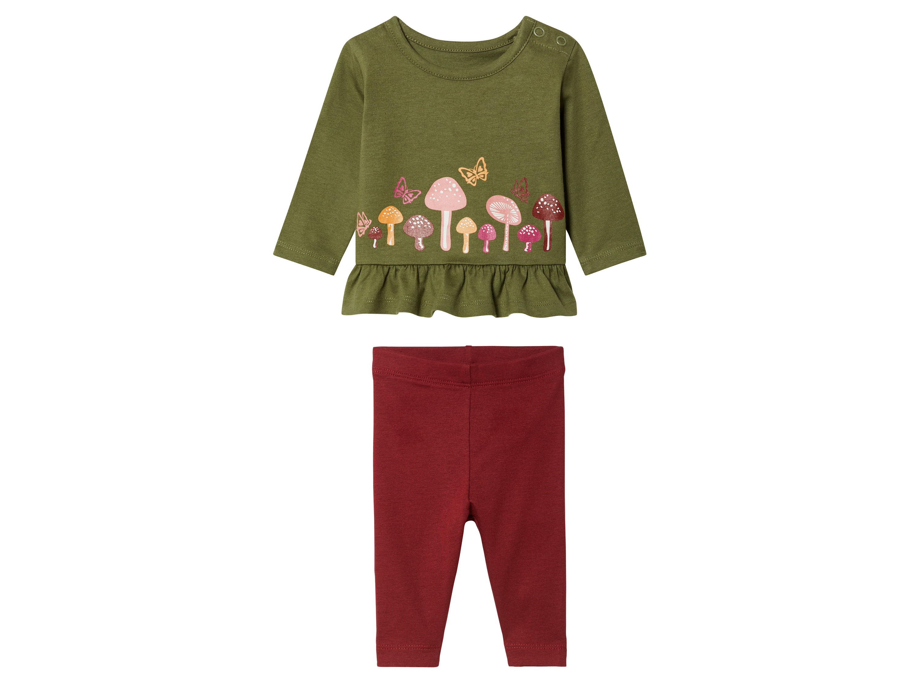 lupilu Baby-set (86/92, Groen/rood)