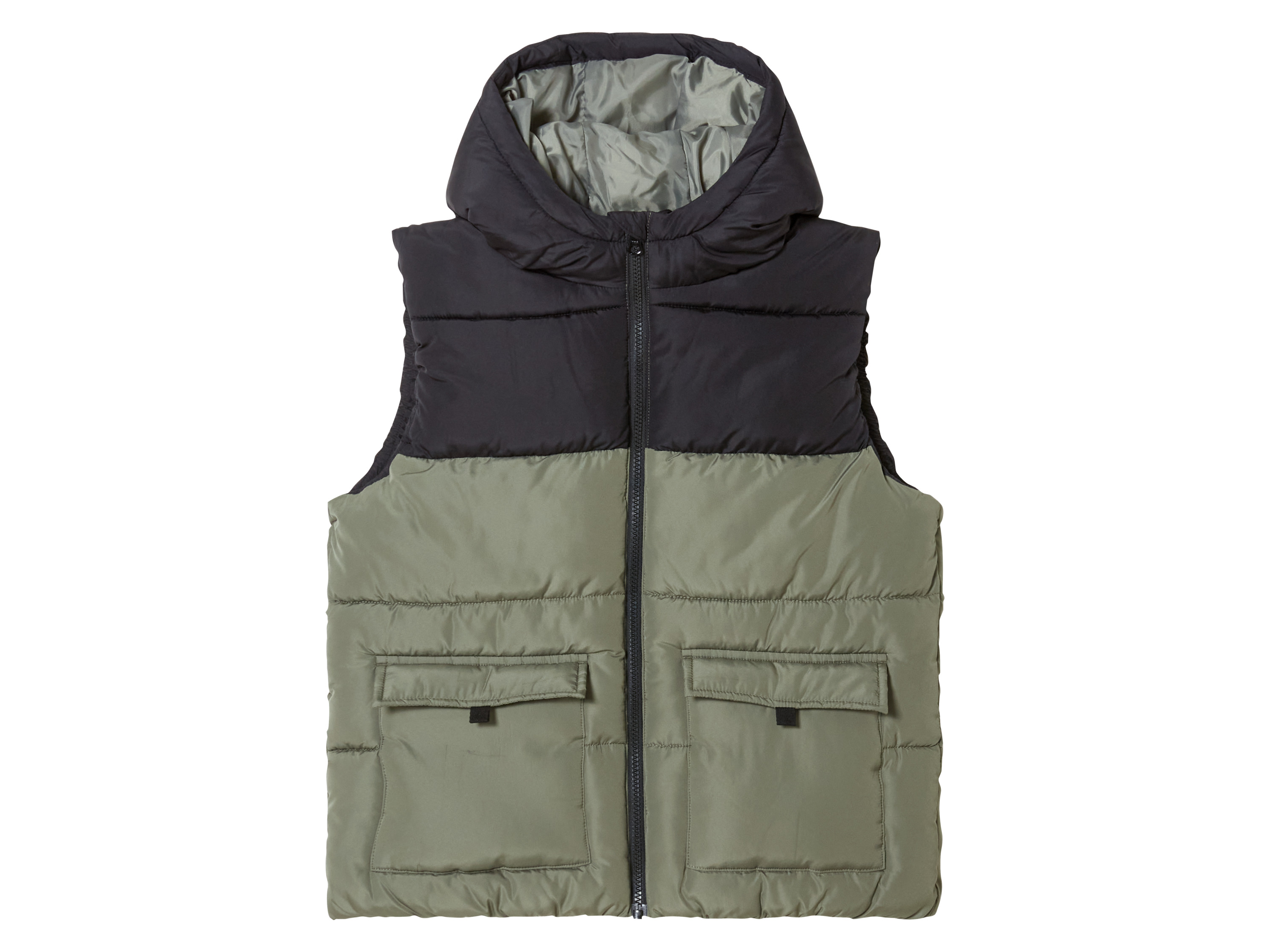 pepperts! Kinderen bodywarmer (146, Zwart/groen)