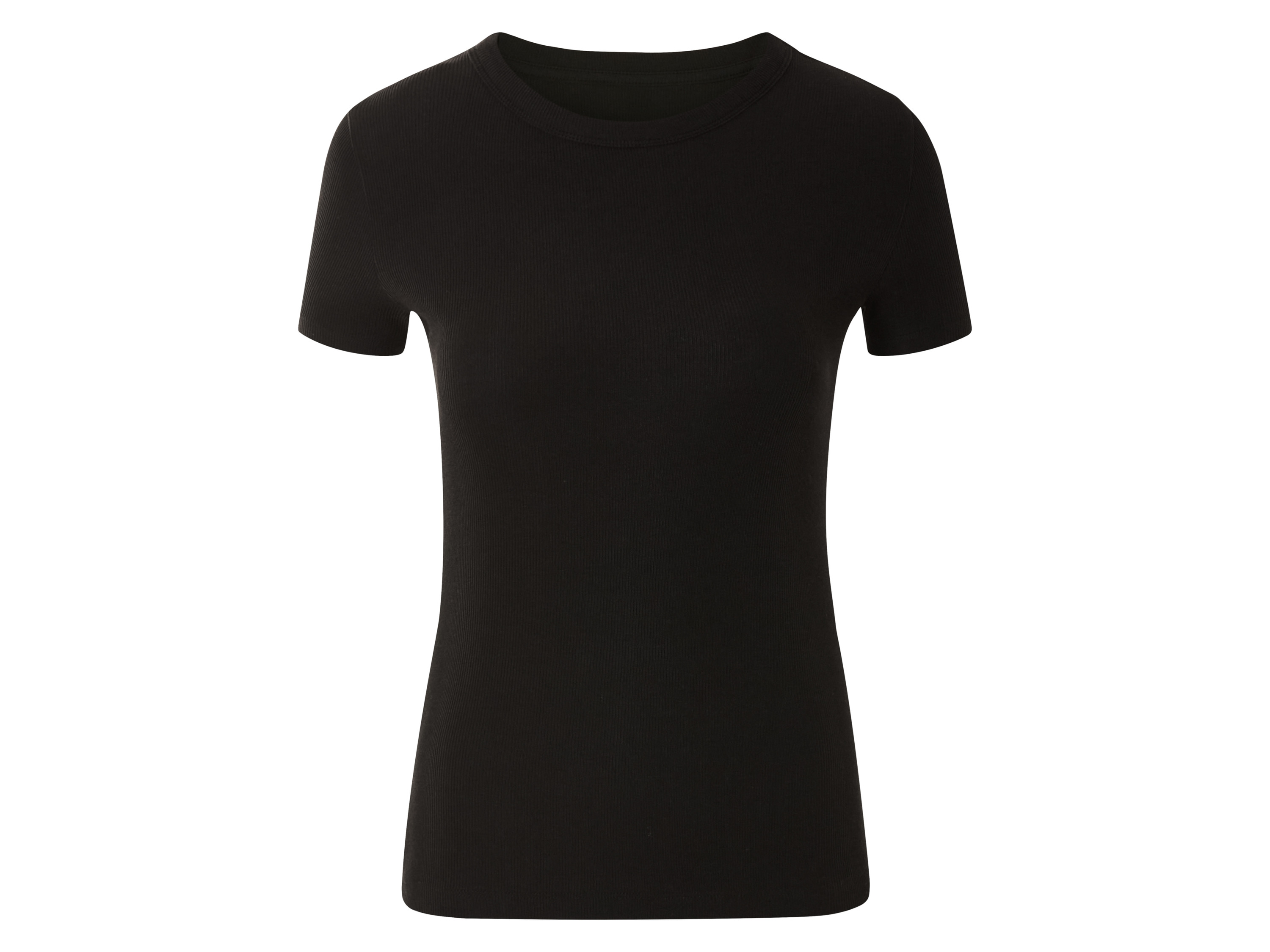 esmara Dames T-shirt (S (36-38), Zwart)