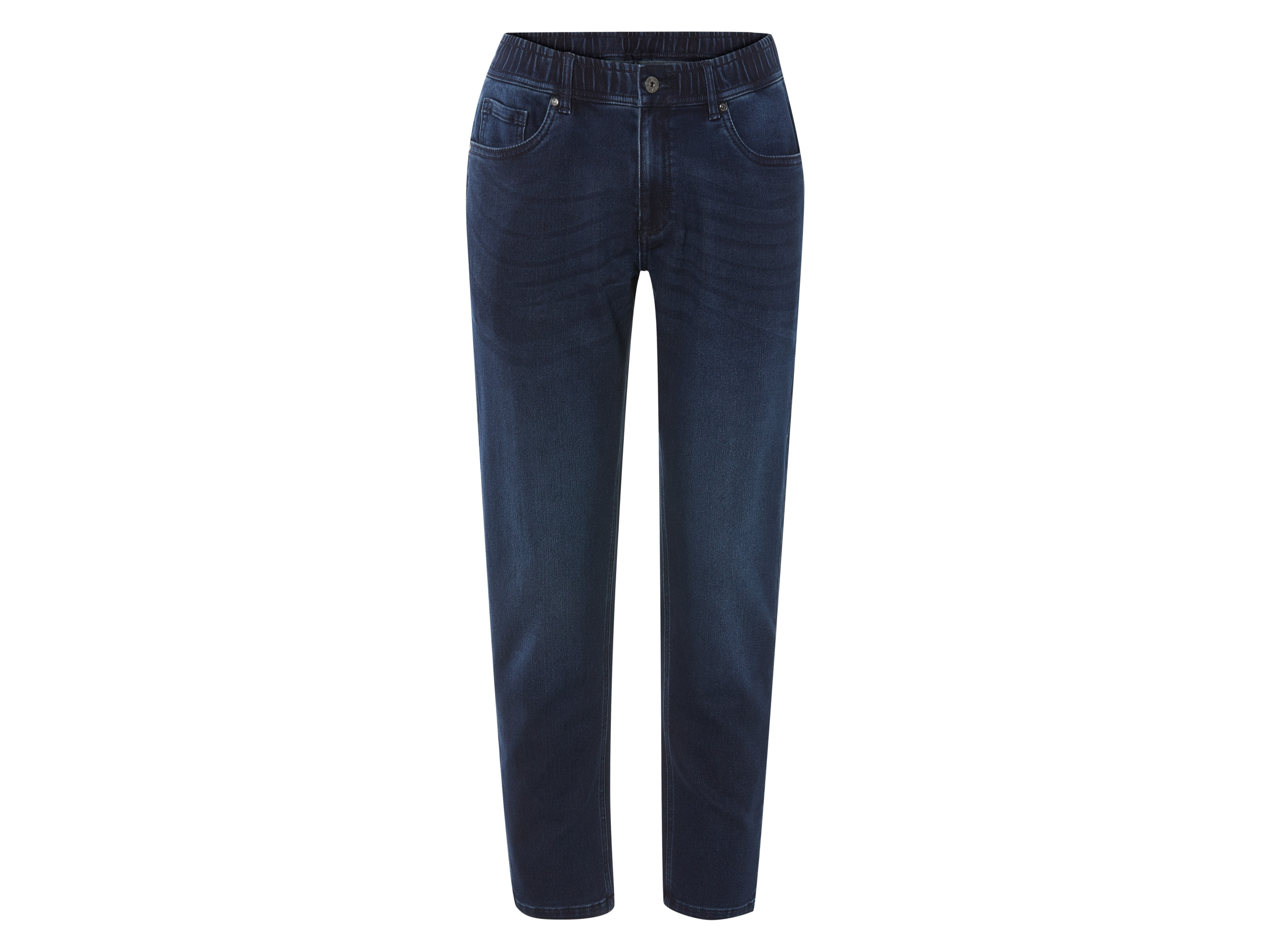 LIVERGY Heren sweatjeans - Straight Fit (Donkerblauw, 52)