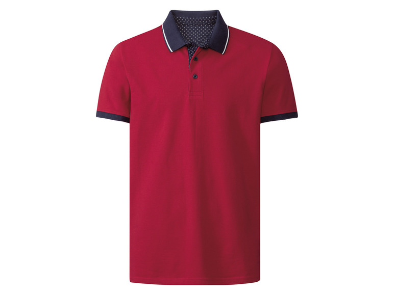 Heren polo (S (44/46), Rood)