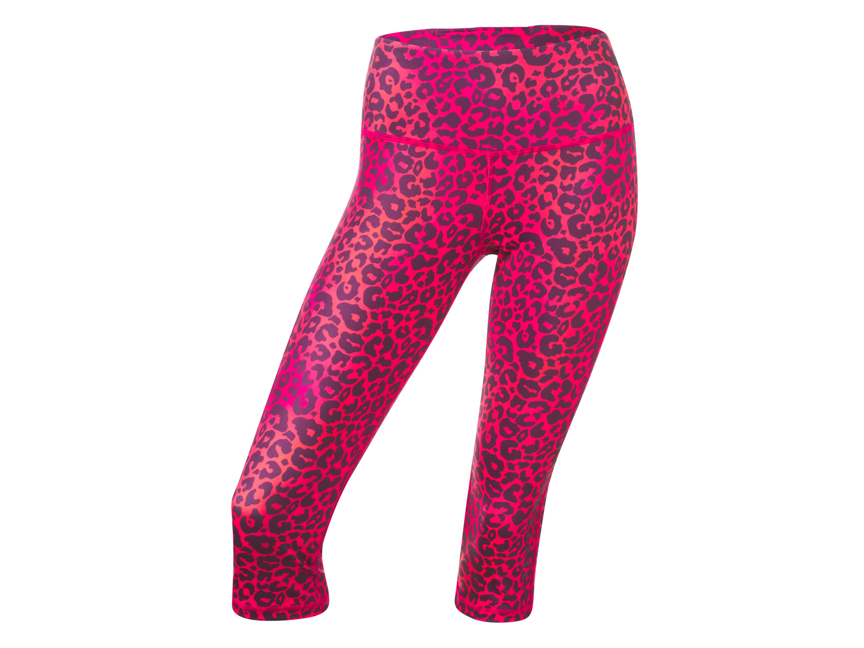 Dames sportlegging capri (roze, L (44-46))