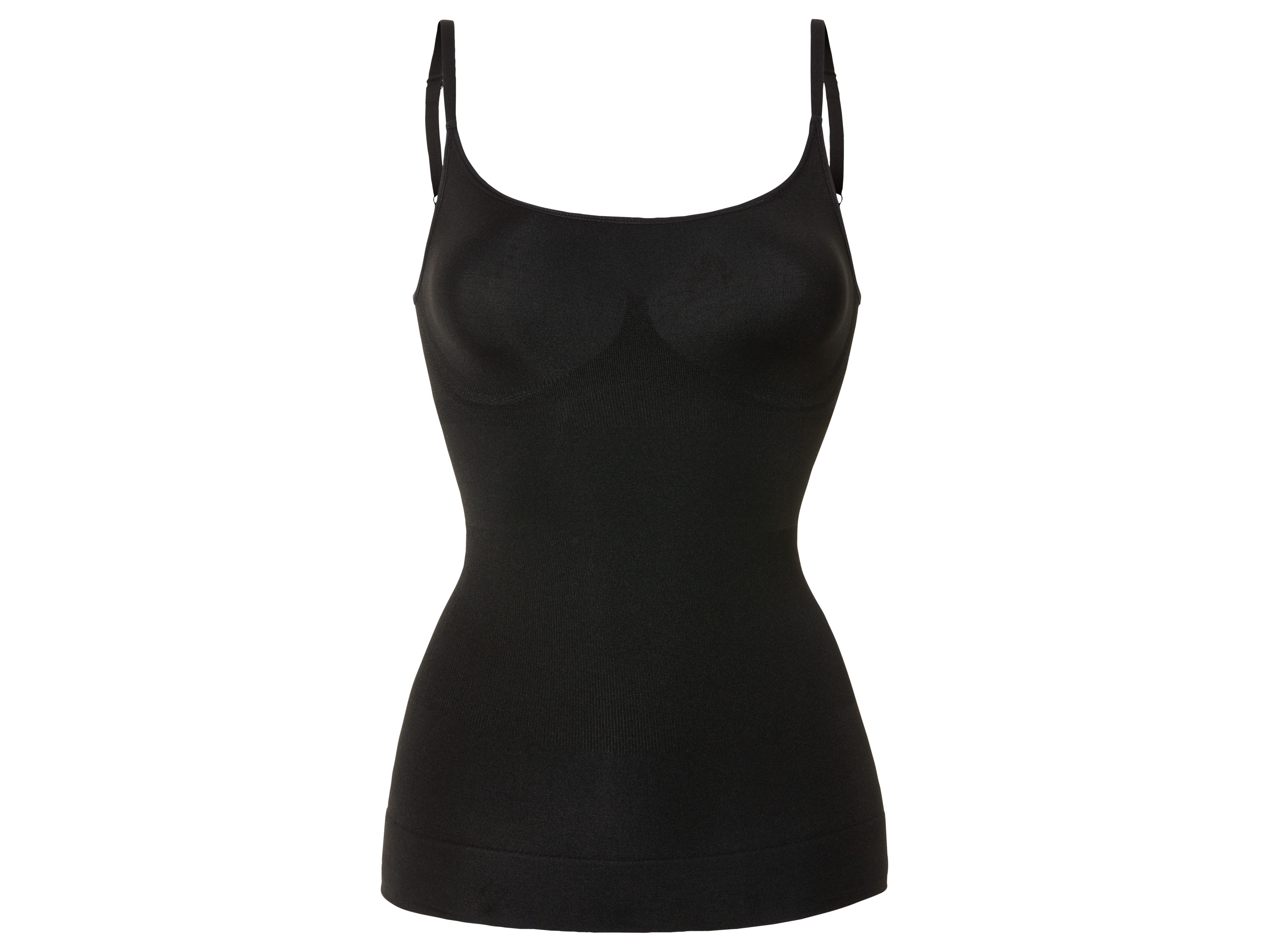 esmara Dames soft-shaping-top (M (40/42), Zwart)