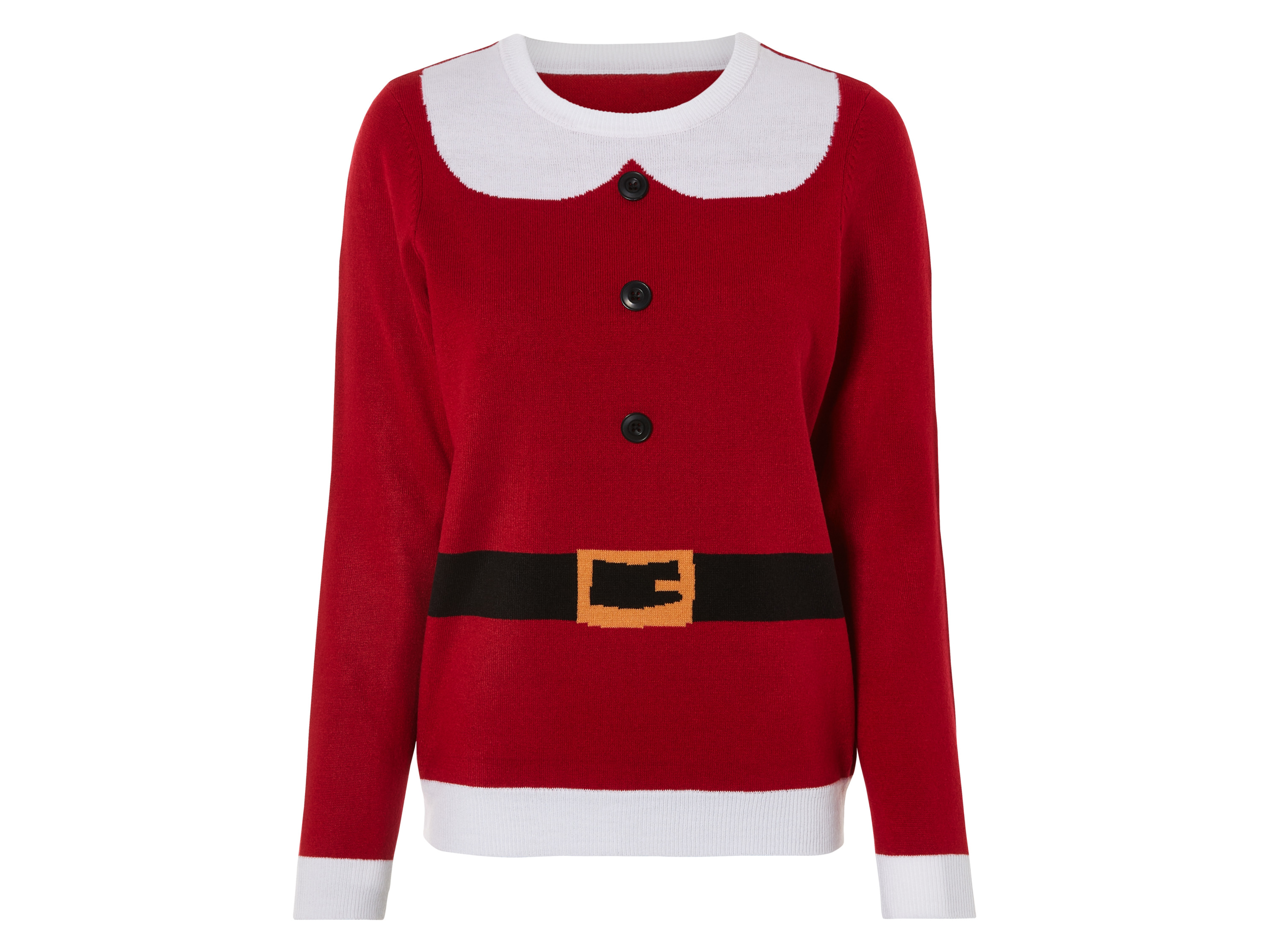 esmara Dames kersttrui met LED (XL (48/50), Rood)