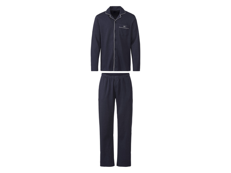 SANSIBAR Heren pyjama (S (44/46), Marineblauw)