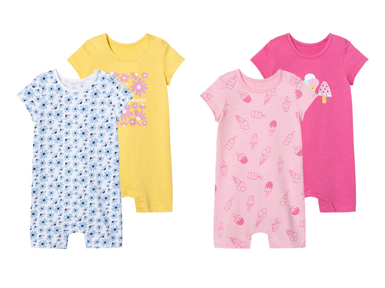 lupilu 2 baby playsuits