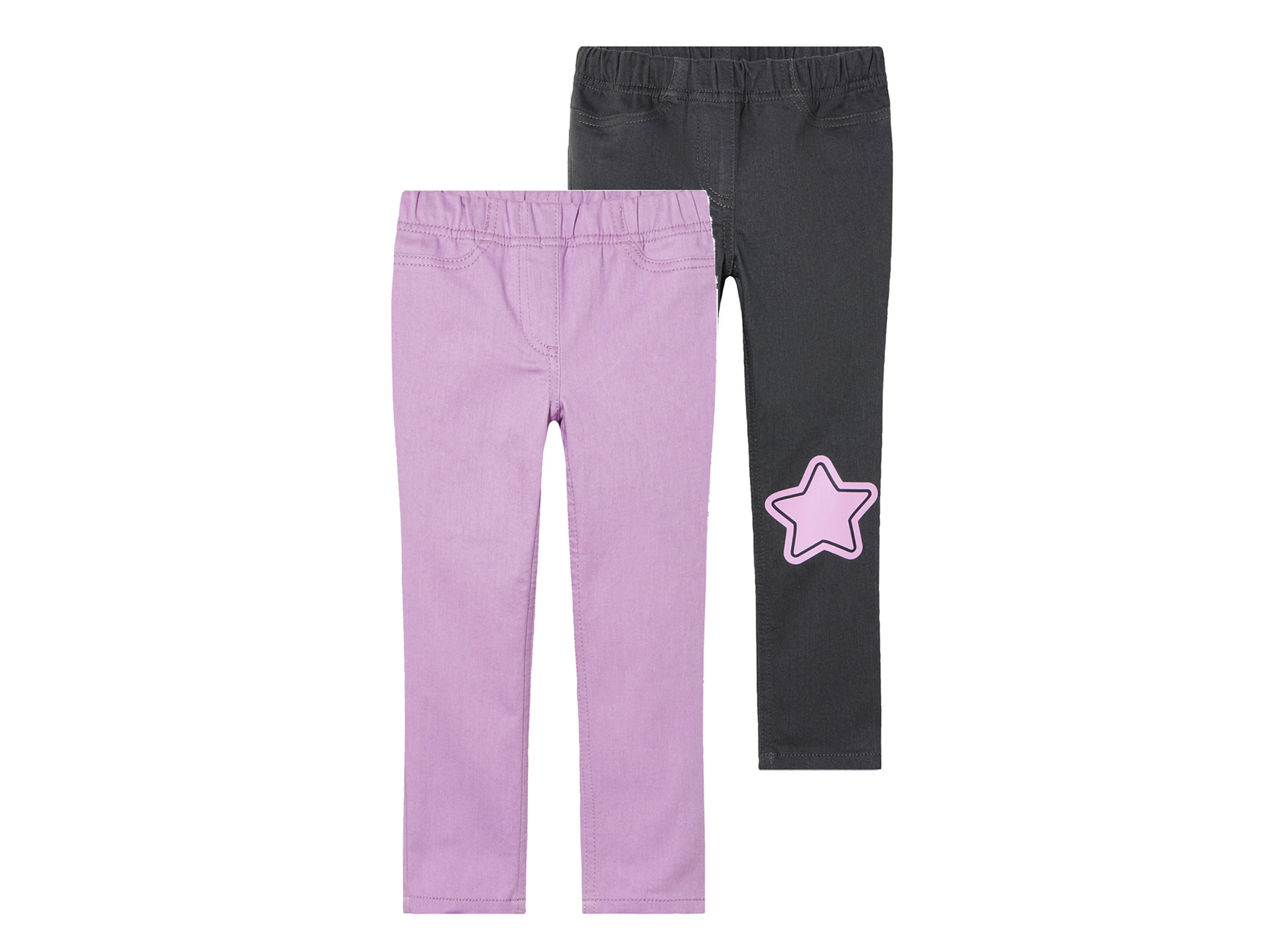 lupilu 2 paar kinder leggings (110/116, Roze)