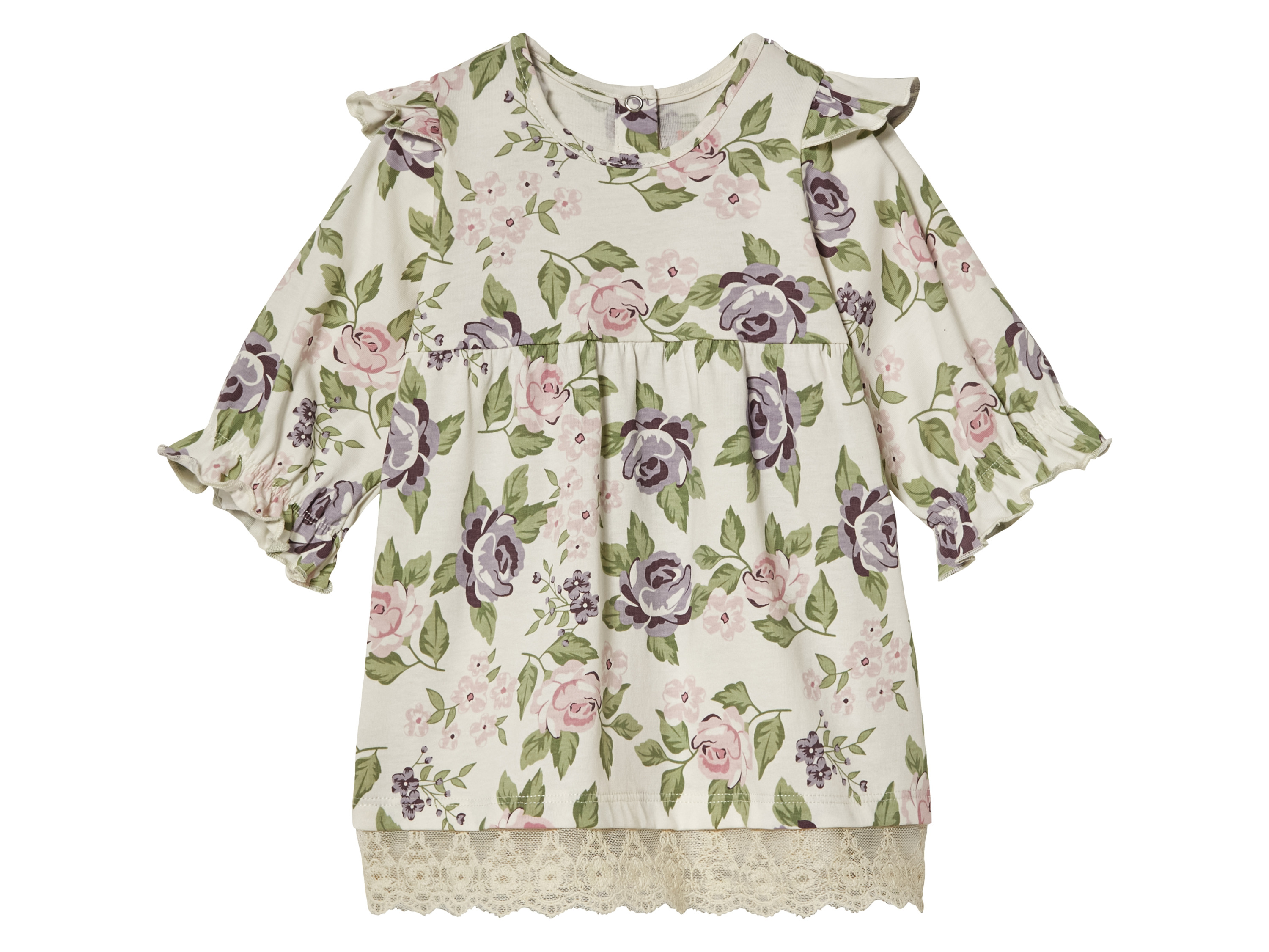 lupilu Baby jurk (62-68, Bloemen/wit)