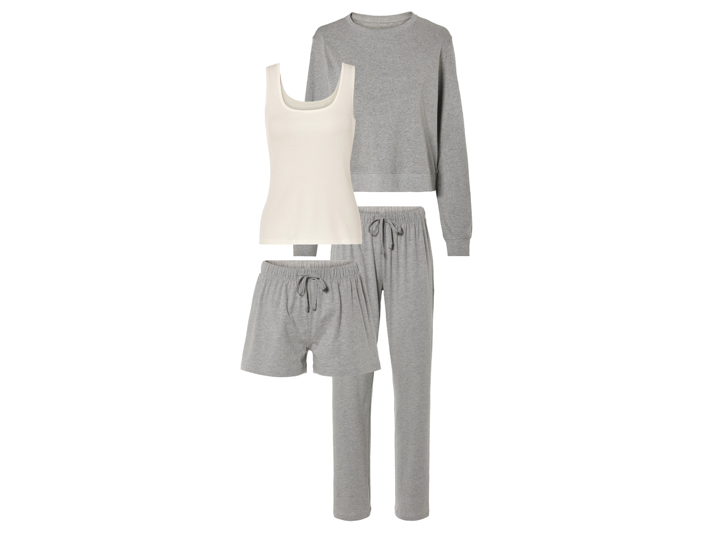 esmara Dames pyjamaset (L (44/46), Grijs)