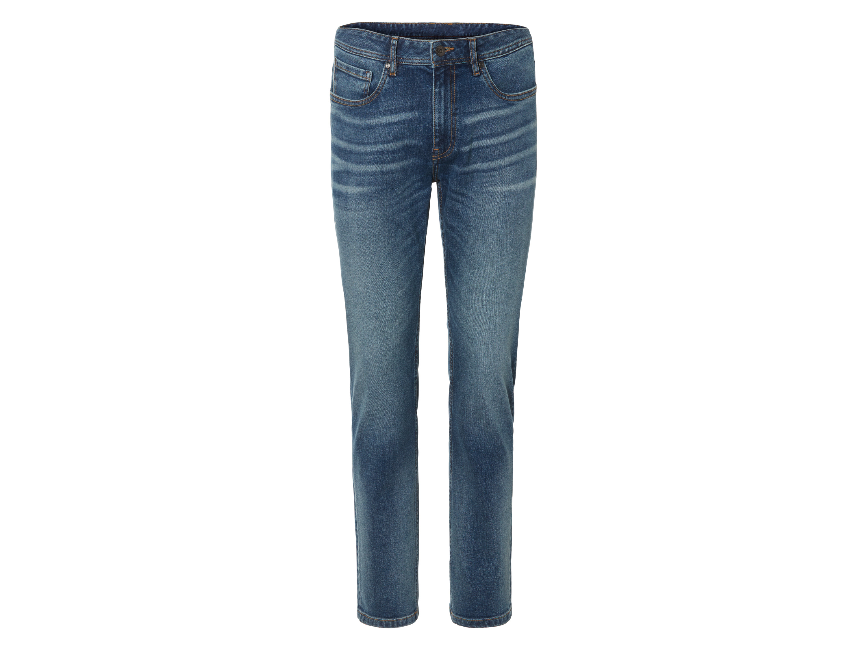 LIVERGY Heren jeans Slim Fit (50 (34/32), Blauw)