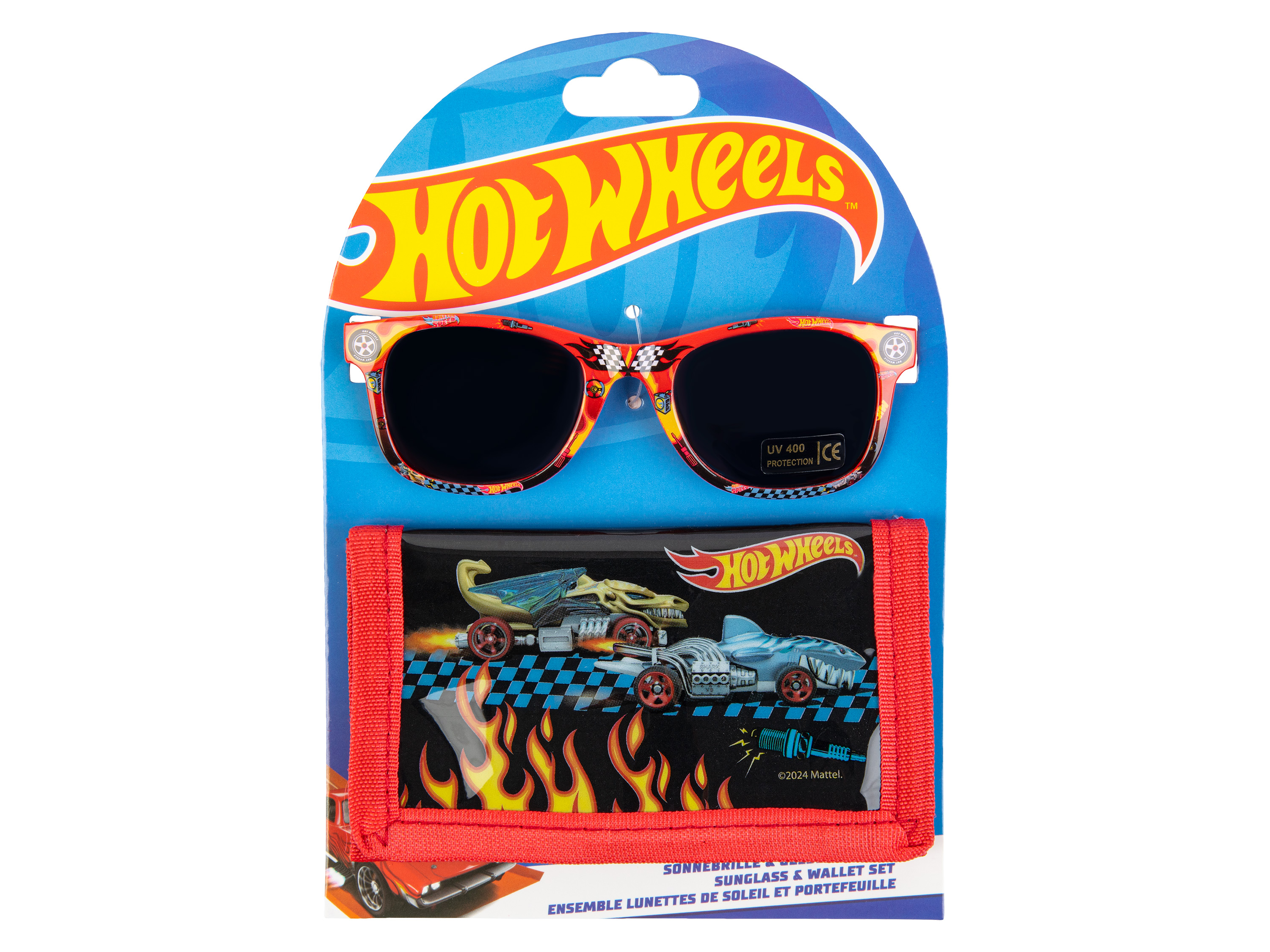 Zonnebril en portemonnee (Hot Wheels)