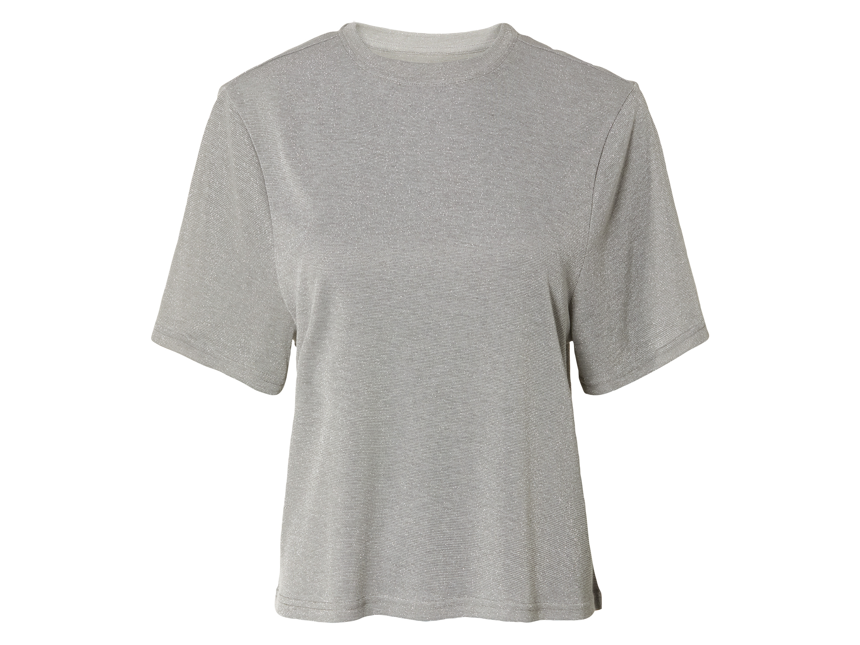 esmara Dames T-shirt (M (40/42), Zilver)