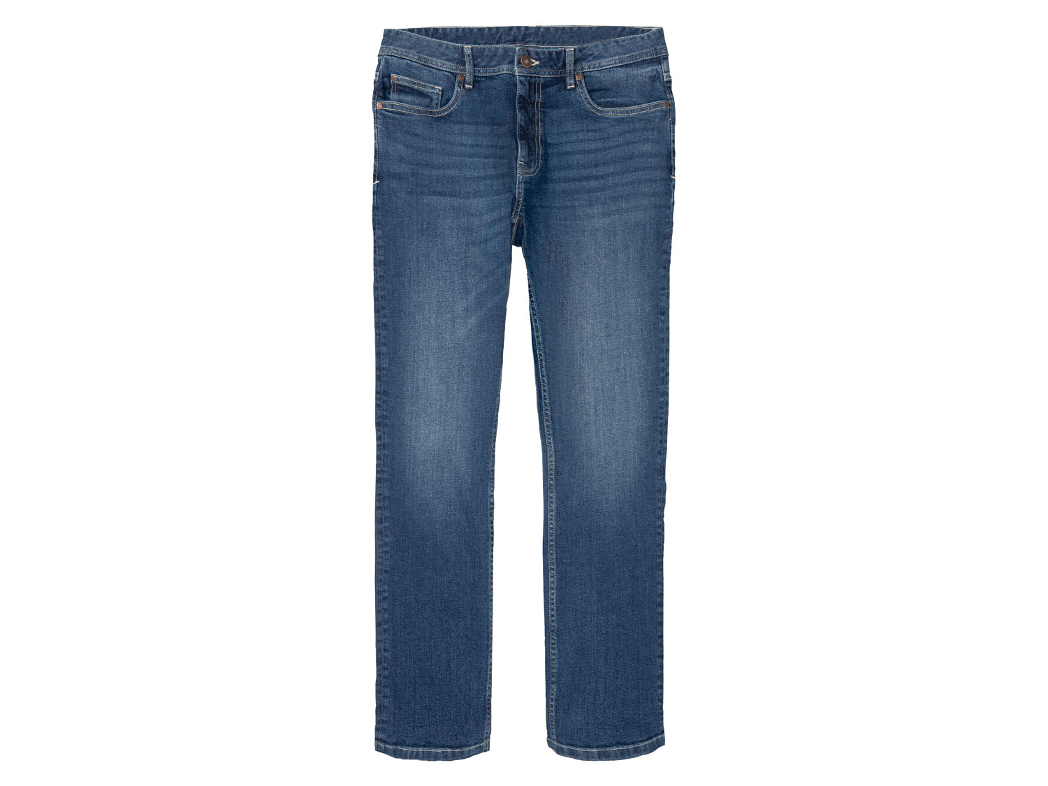 LIVERGY Heren jeans straight fit (Blauw, 46 (30/34))