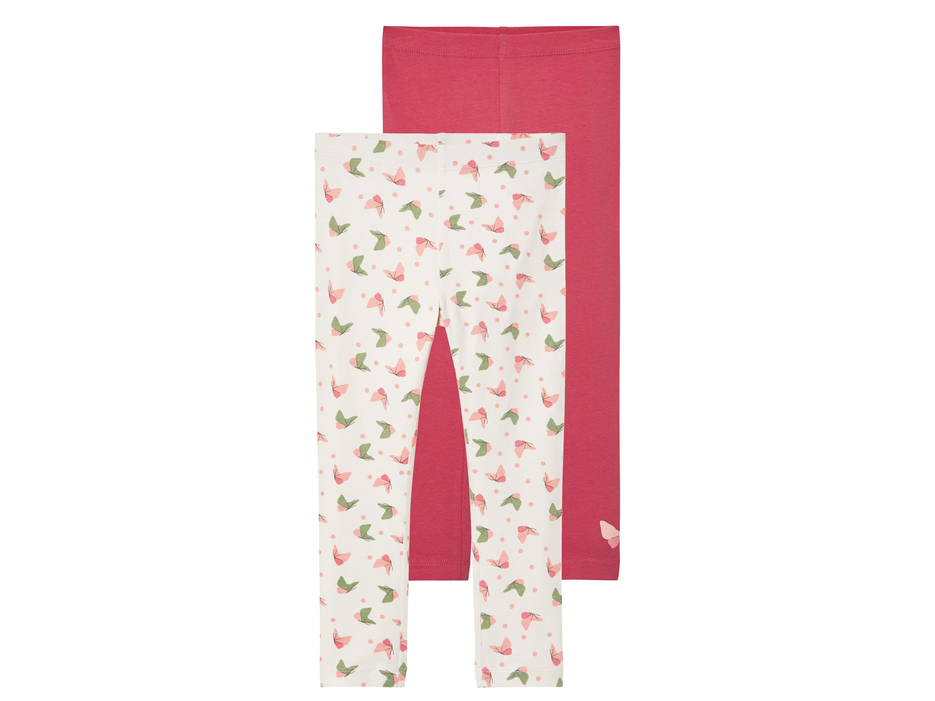 lupilu 2 kinder leggings (rood/roze, 122/128)