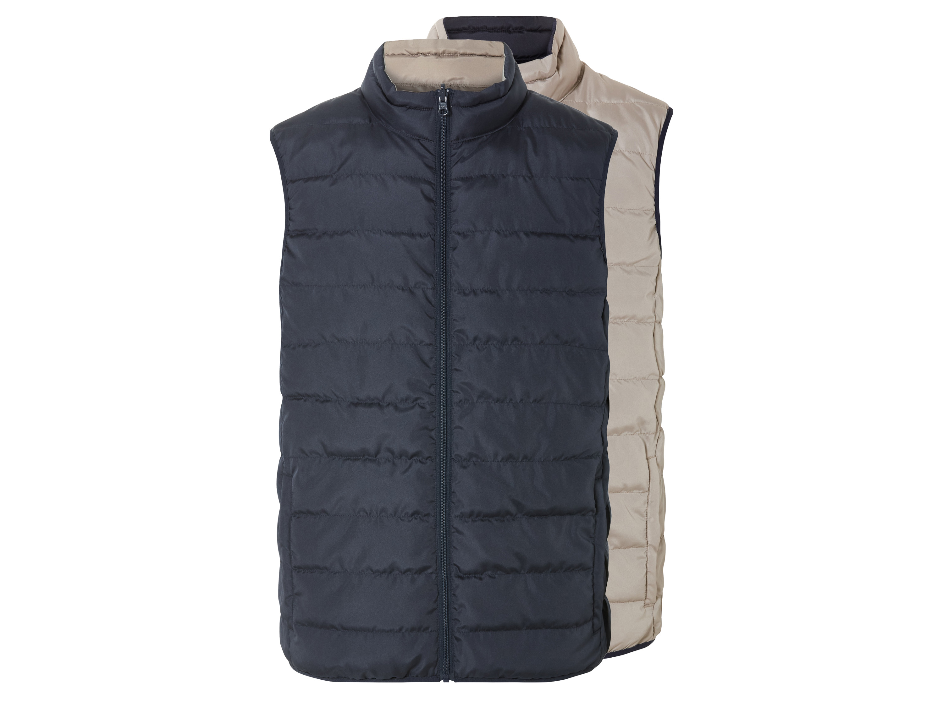 LIVERGY Heren bodywarmer (XXL (60/62), donkerblauw/beige)