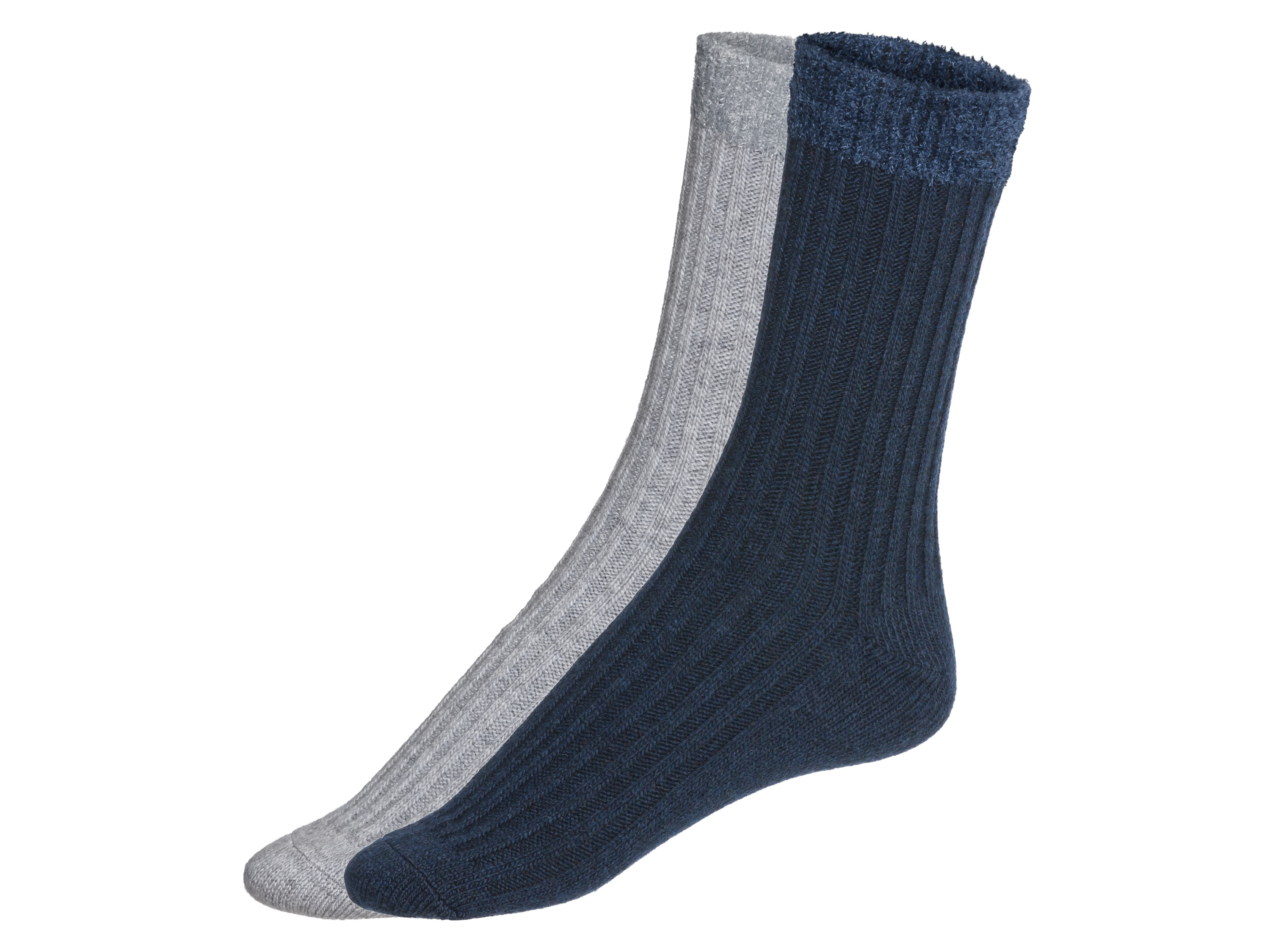 esmara 2 paar dames sokken (39-42, Blauw/grijs)