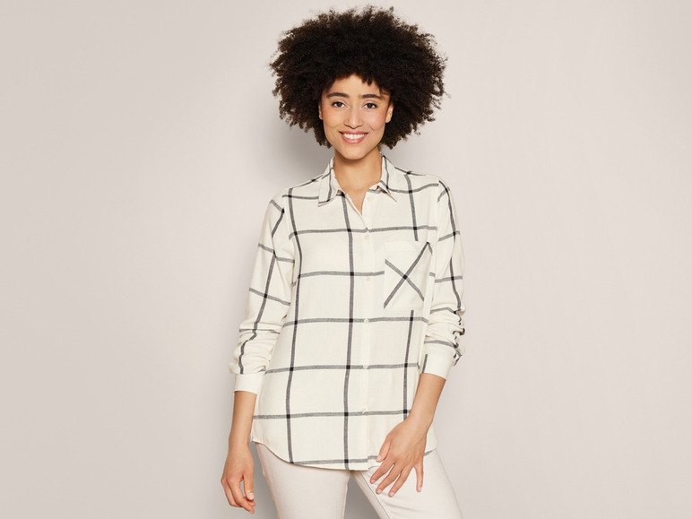 Ga naar volledige schermweergave: esmara® Flanel damesblouse - afbeelding 3