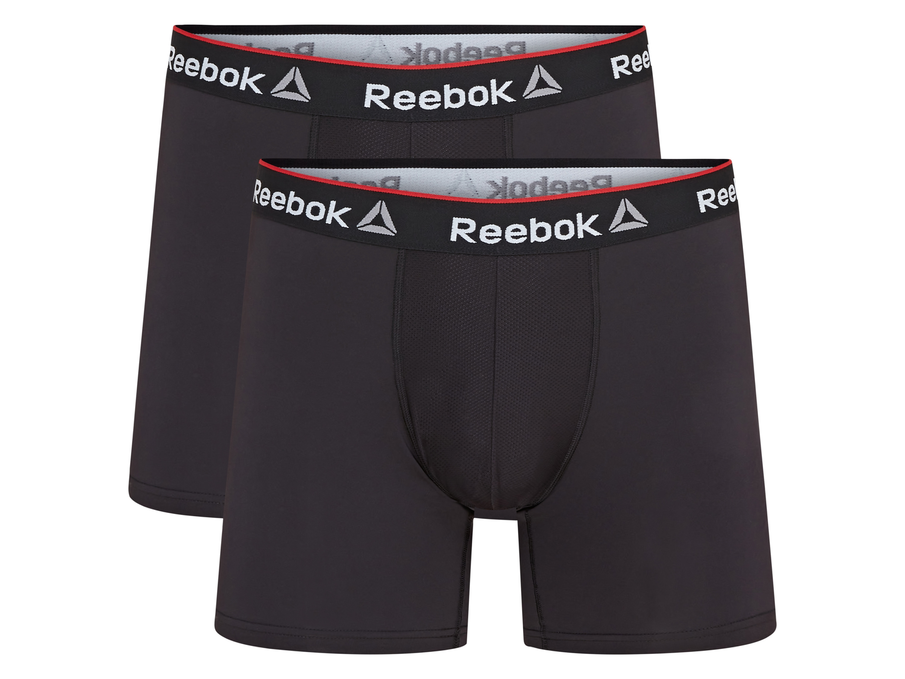 Reebok 2 heren sportboxers (M, Zwart)