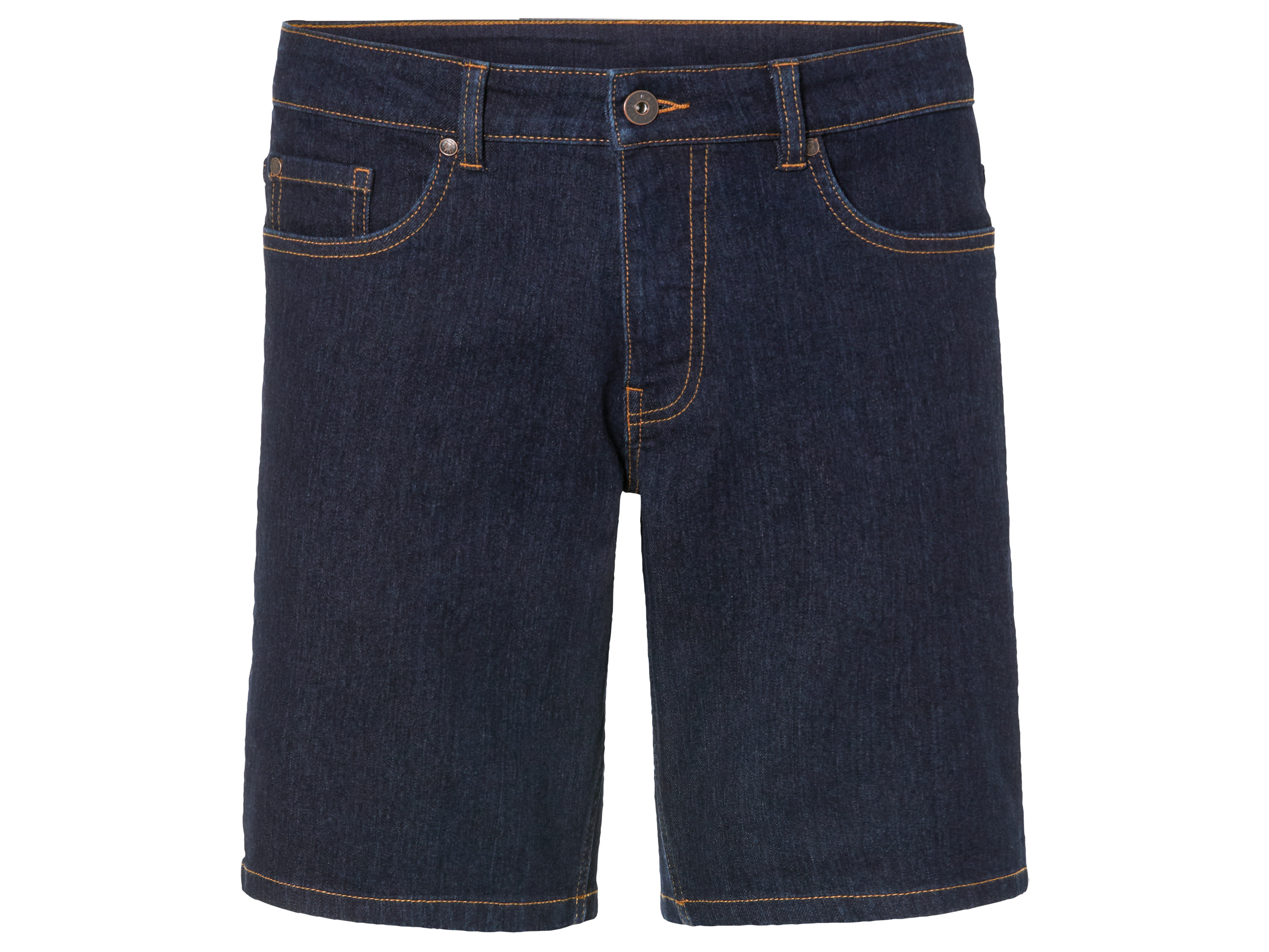 LIVERGY Heren jeansshort (54, Donkerblauw)