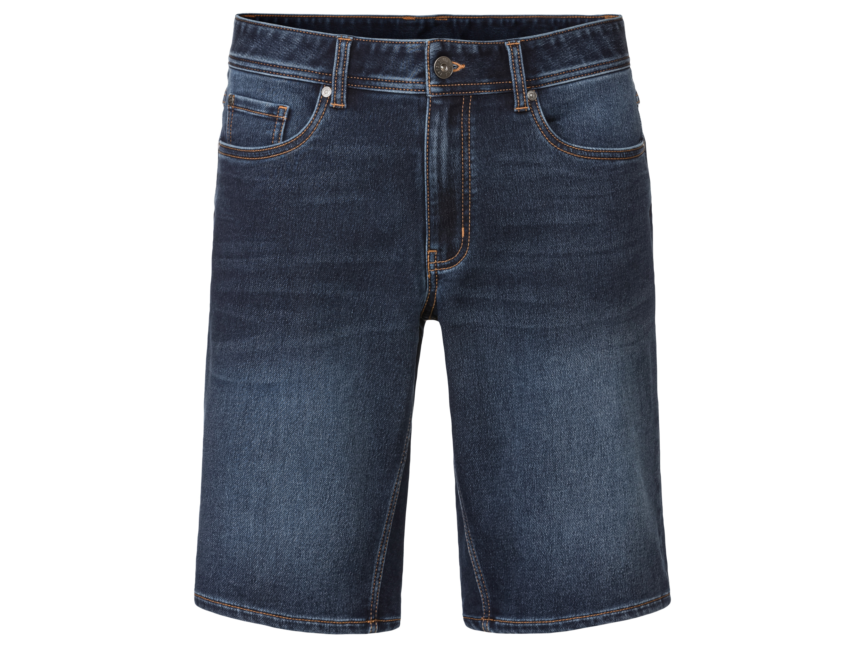 LIVERGY Heren sweatdenim korte broek (54, Donkerblauw)