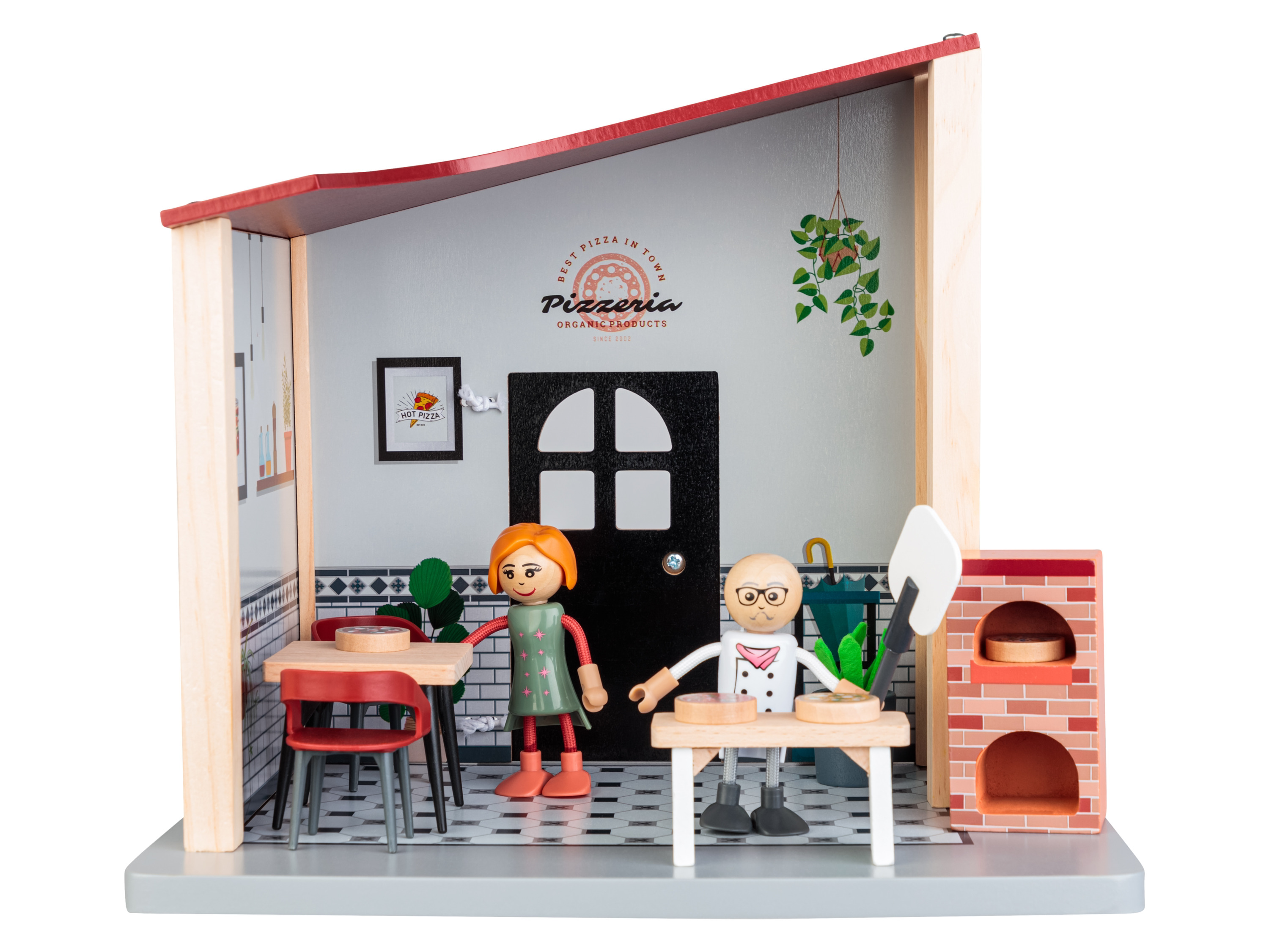 Playtive Houten poppenhuis speelset (Restaurant)