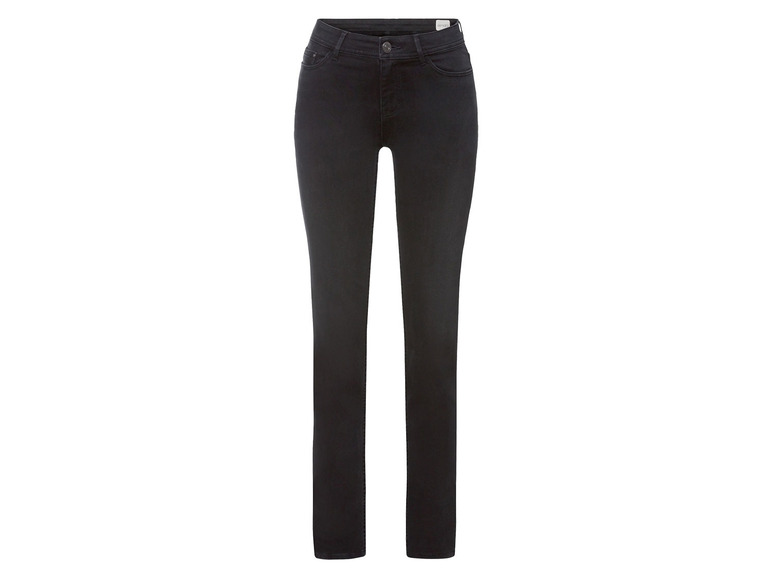 esmara Dames jeans - slim fit (46, Zwart, Normaal)