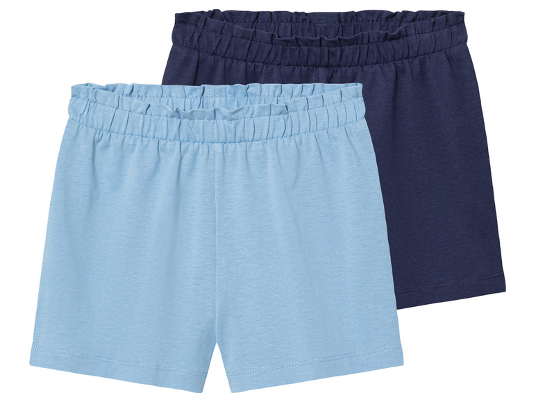 lupilu 2 meisjes short (98/104, Donkerblauw/blauw)