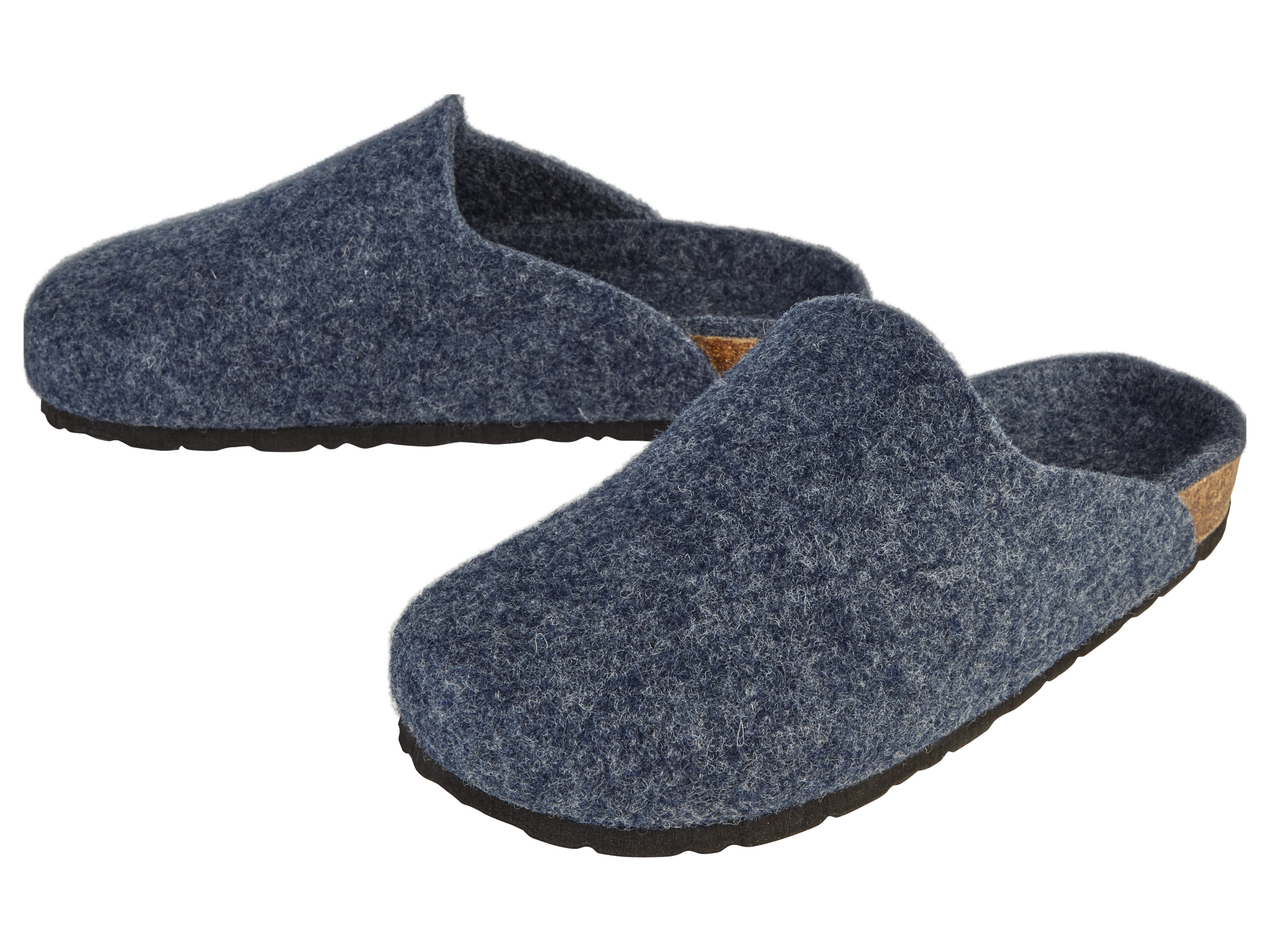 Wollen clogs (40, Marineblauw)