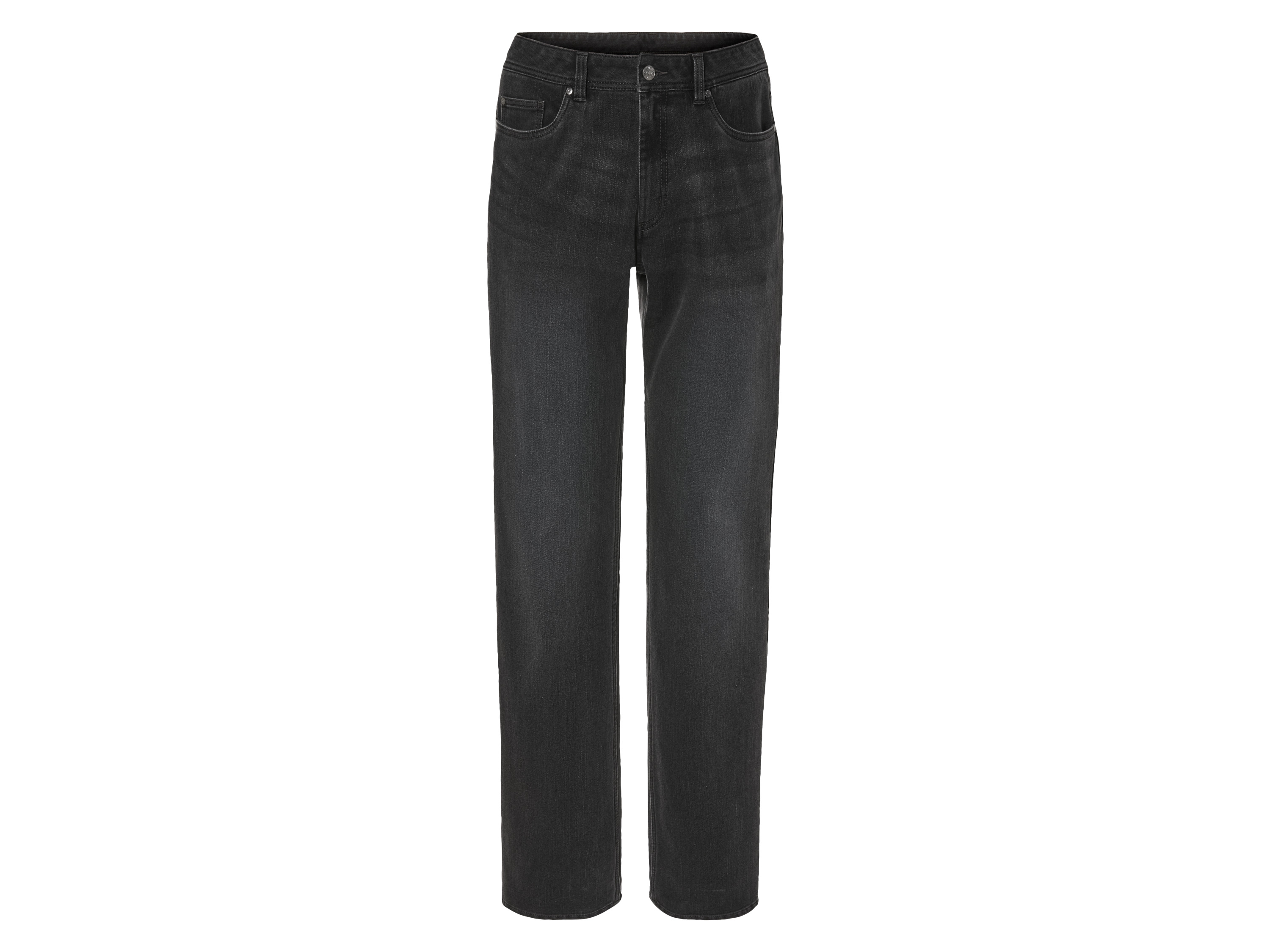 LIVERGY Heren Thermojeans - Straight Fit (50 (34/32), Donkergrijs)