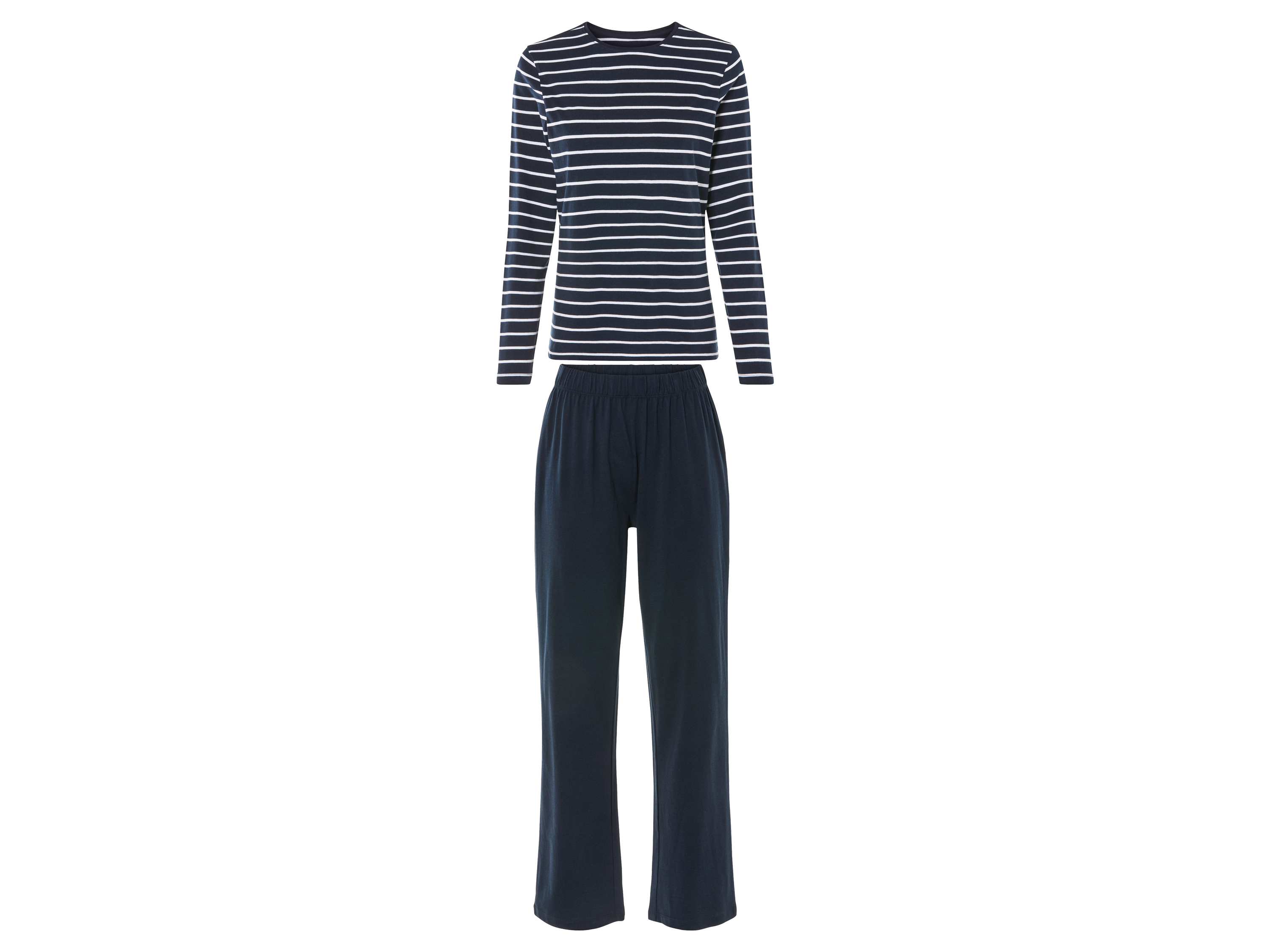 esmara Dames pyjama (marine gestreept, L (44-46))