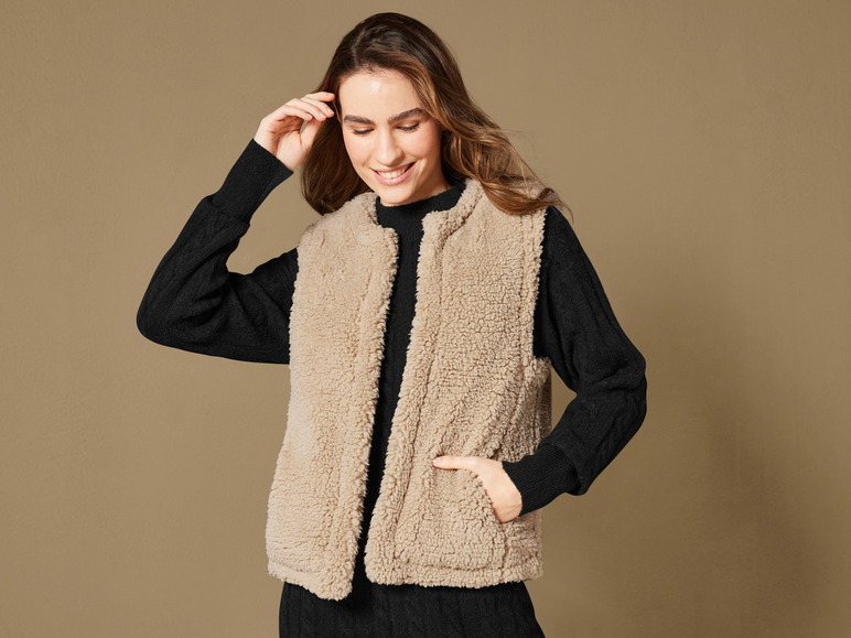 Ga naar volledige schermweergave: esmara® Dames sherpa-vest - afbeelding 3