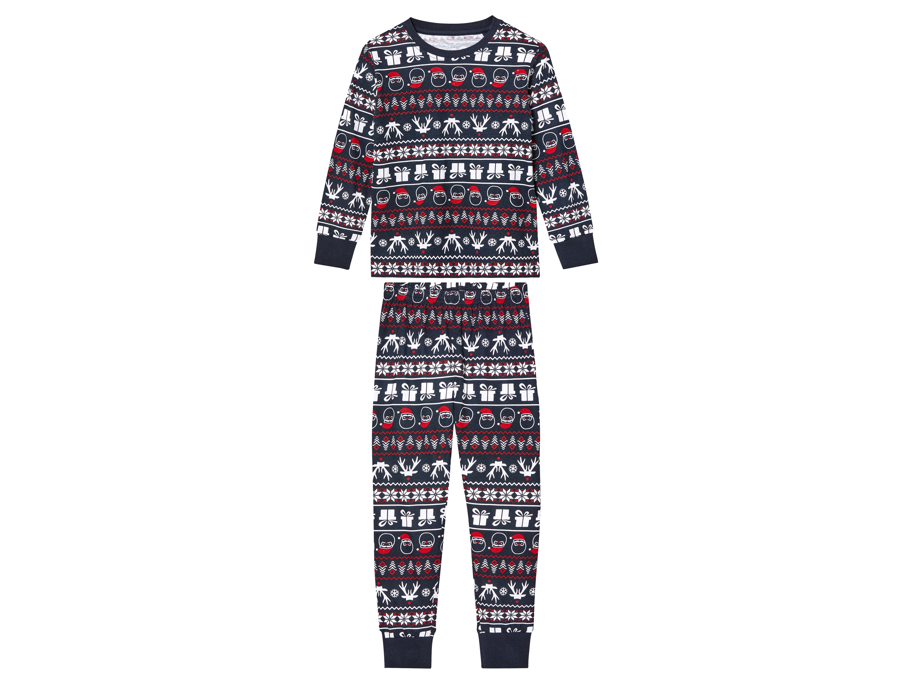 lupilu Kinderkerstpyjama (110/116, Marineblauw)