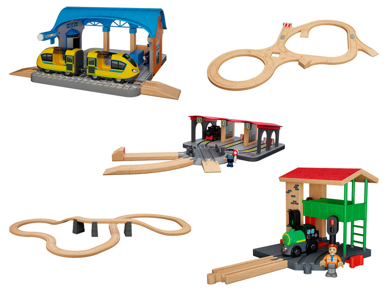 Playtive Uitbreidingsset voor houten spoorweg