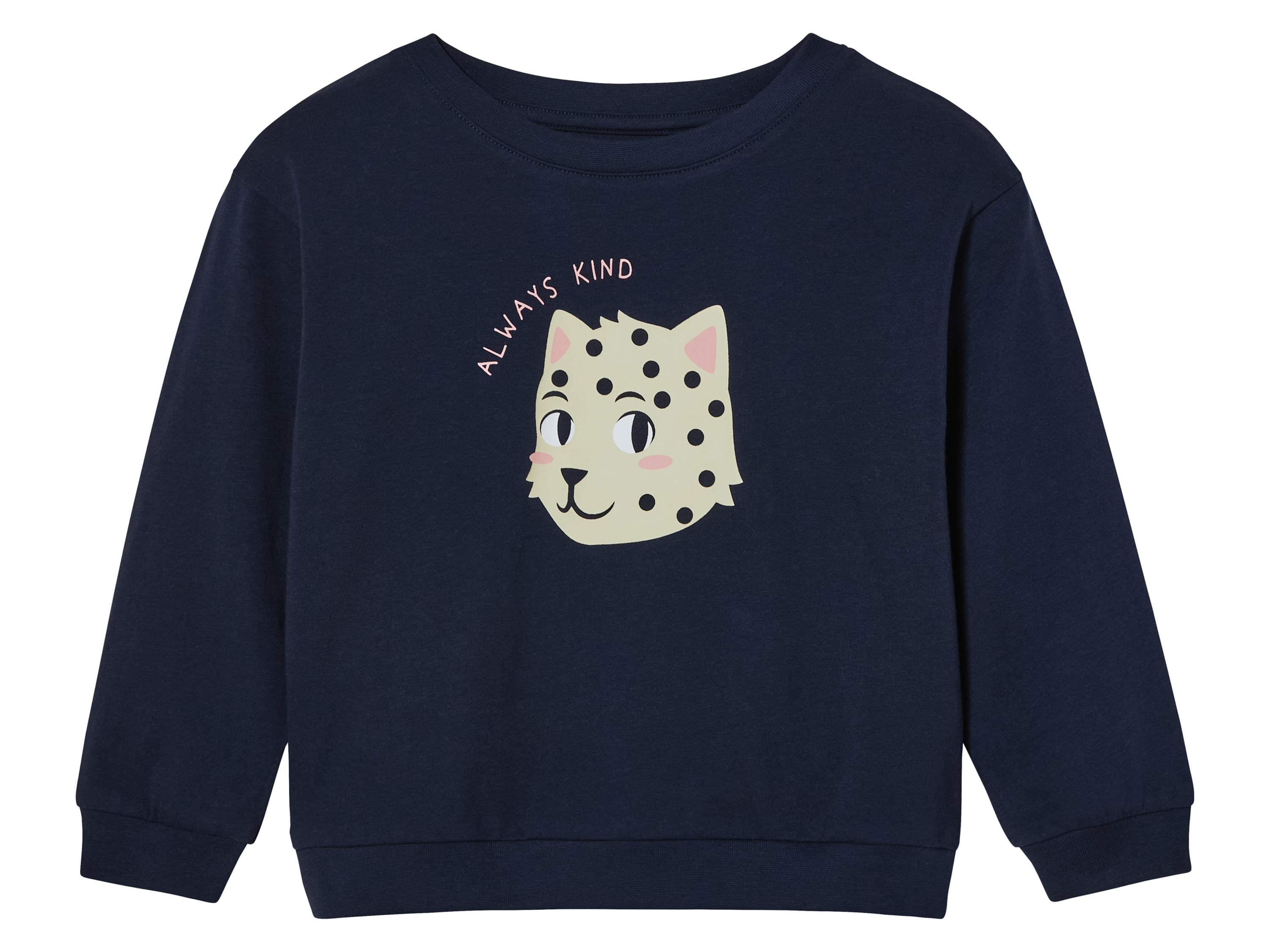 lupilu Kindershirt met lange mouwen (110/116, Marineblauw)