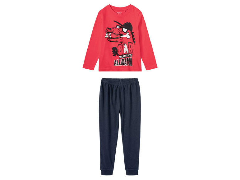 lupilu Jongens pyjama (122/128, Rood/donkerblauw)